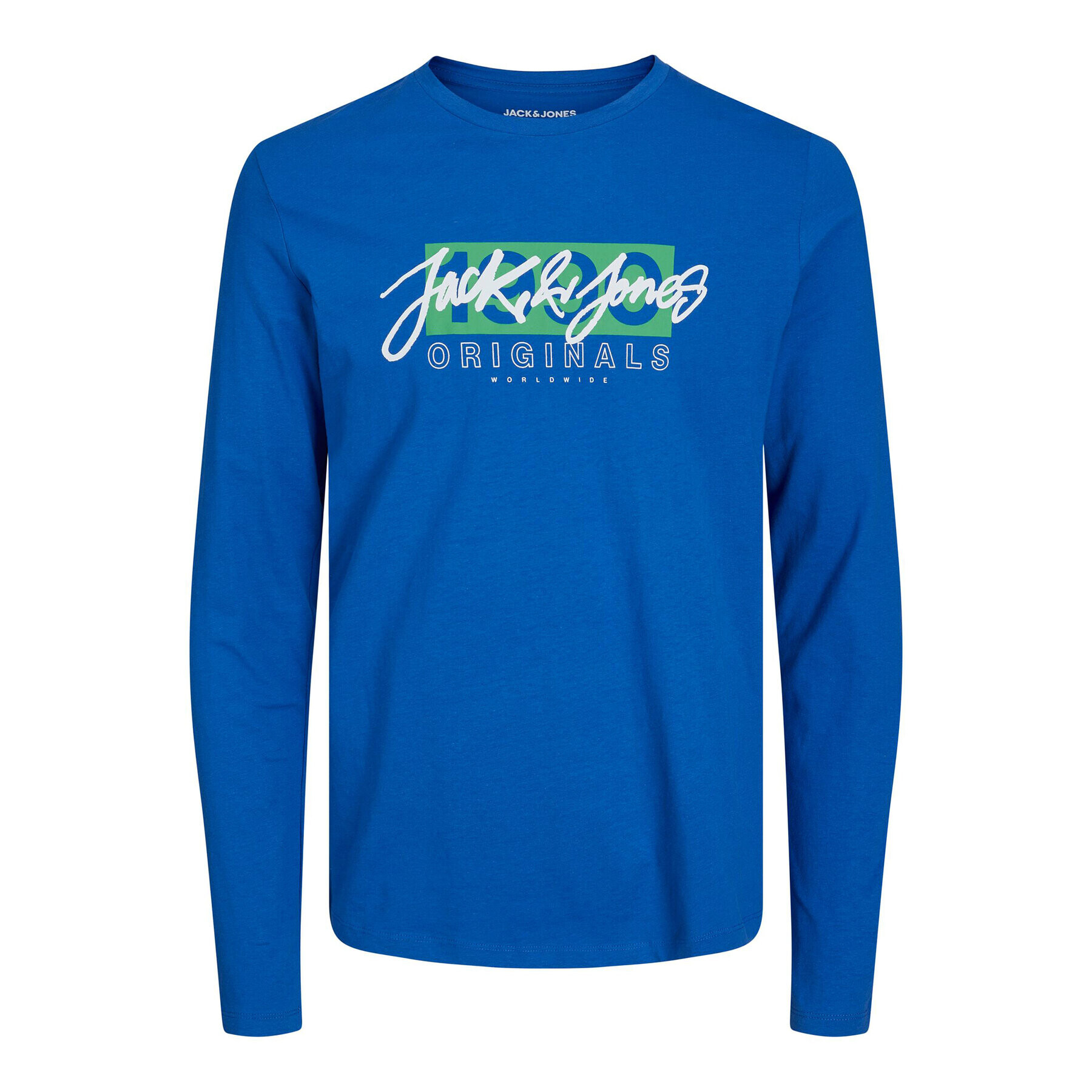 Jack&Jones Longsleeve Races 12232650 Albastru Standard Fit - Pled.ro