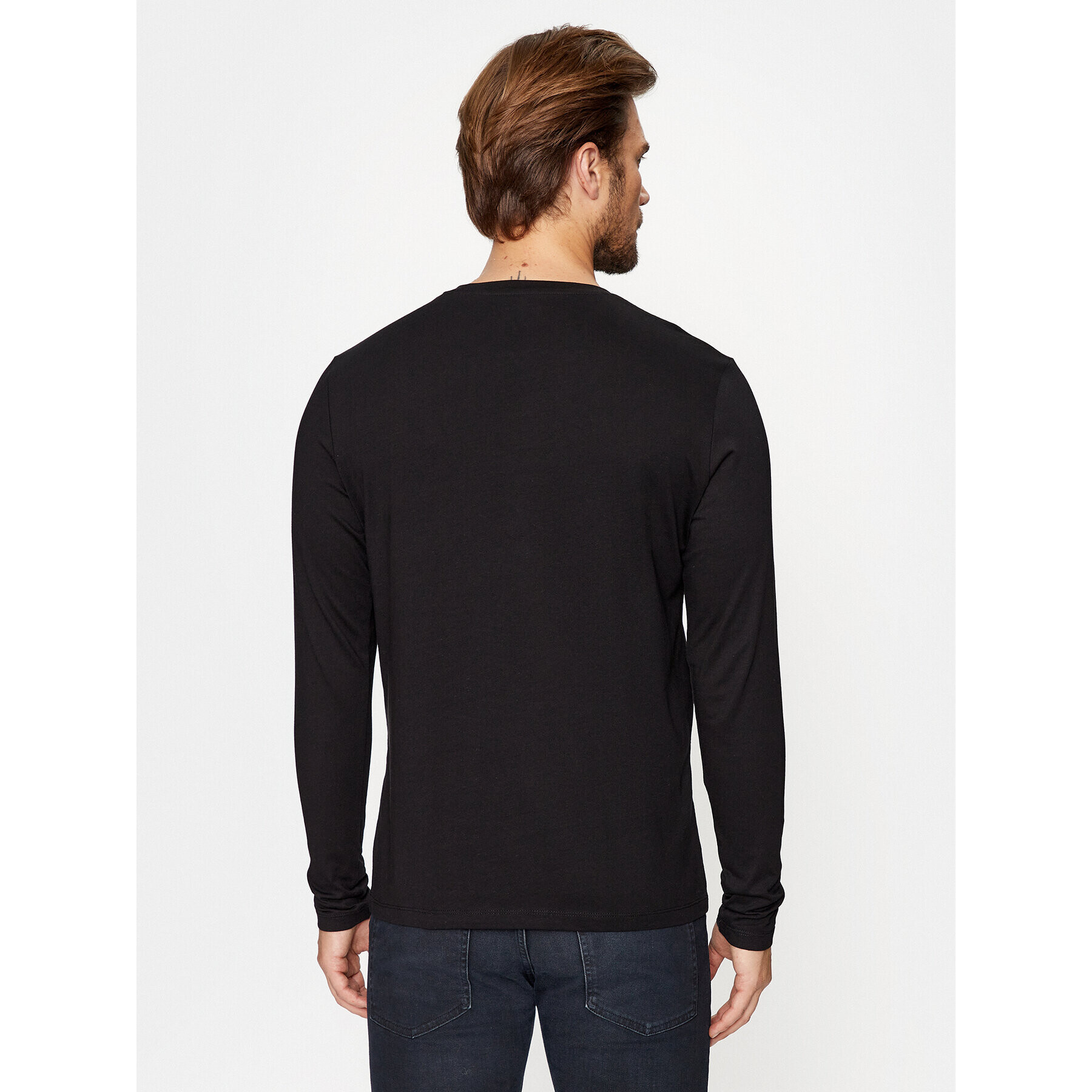 Jack&Jones Longsleeve 12235747 Negru Regular Fit - Pled.ro