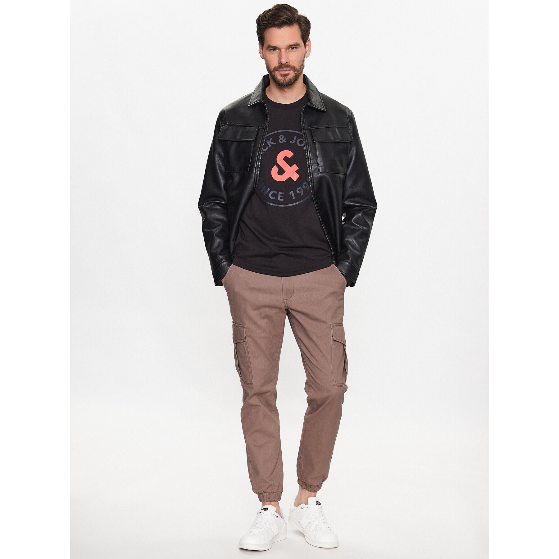 Jack&Jones Longsleeve Aaron 12224912 Negru Standard Fit - Pled.ro