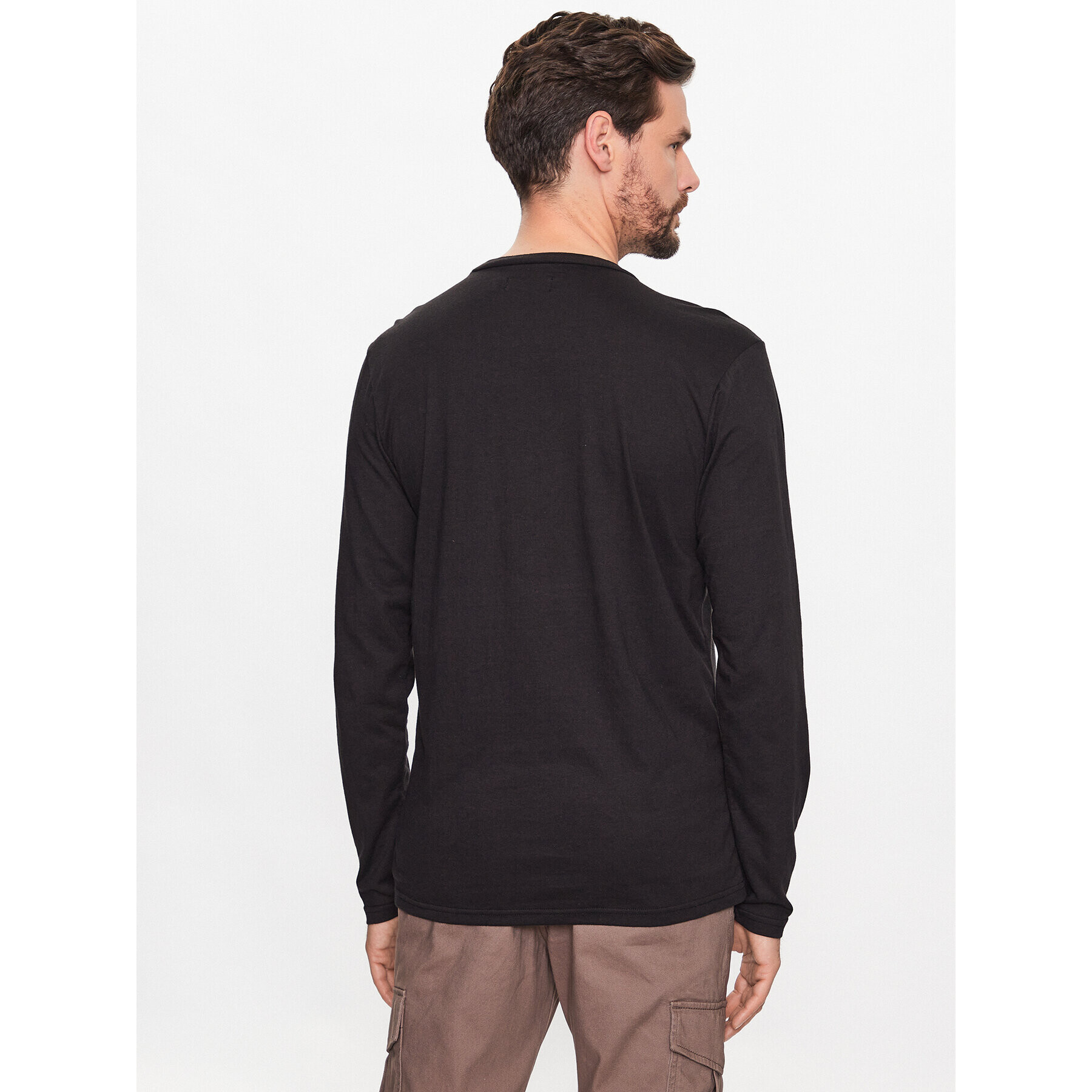 Jack&Jones Longsleeve Aaron 12224912 Negru Standard Fit - Pled.ro