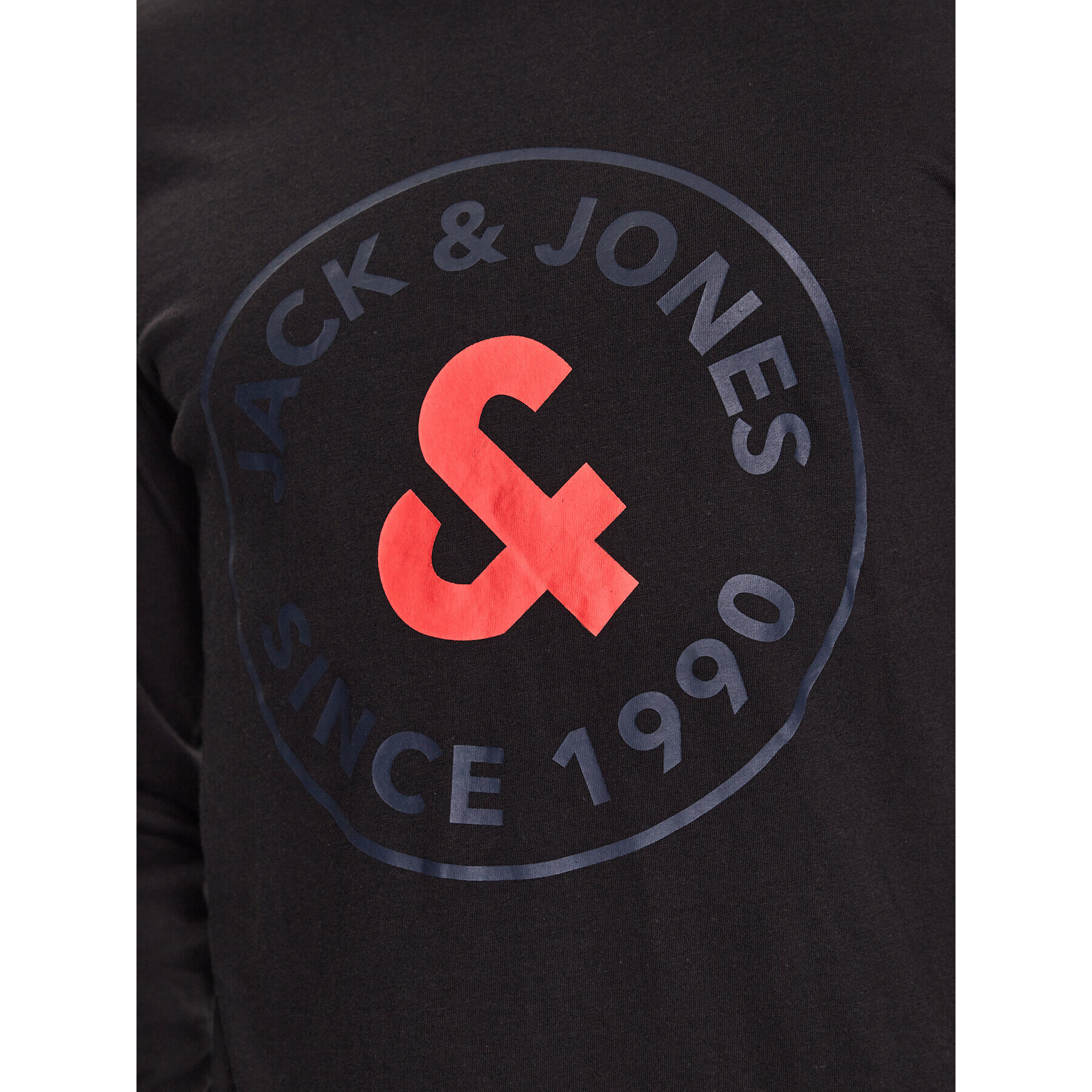 Jack&Jones Longsleeve Aaron 12224912 Negru Standard Fit - Pled.ro