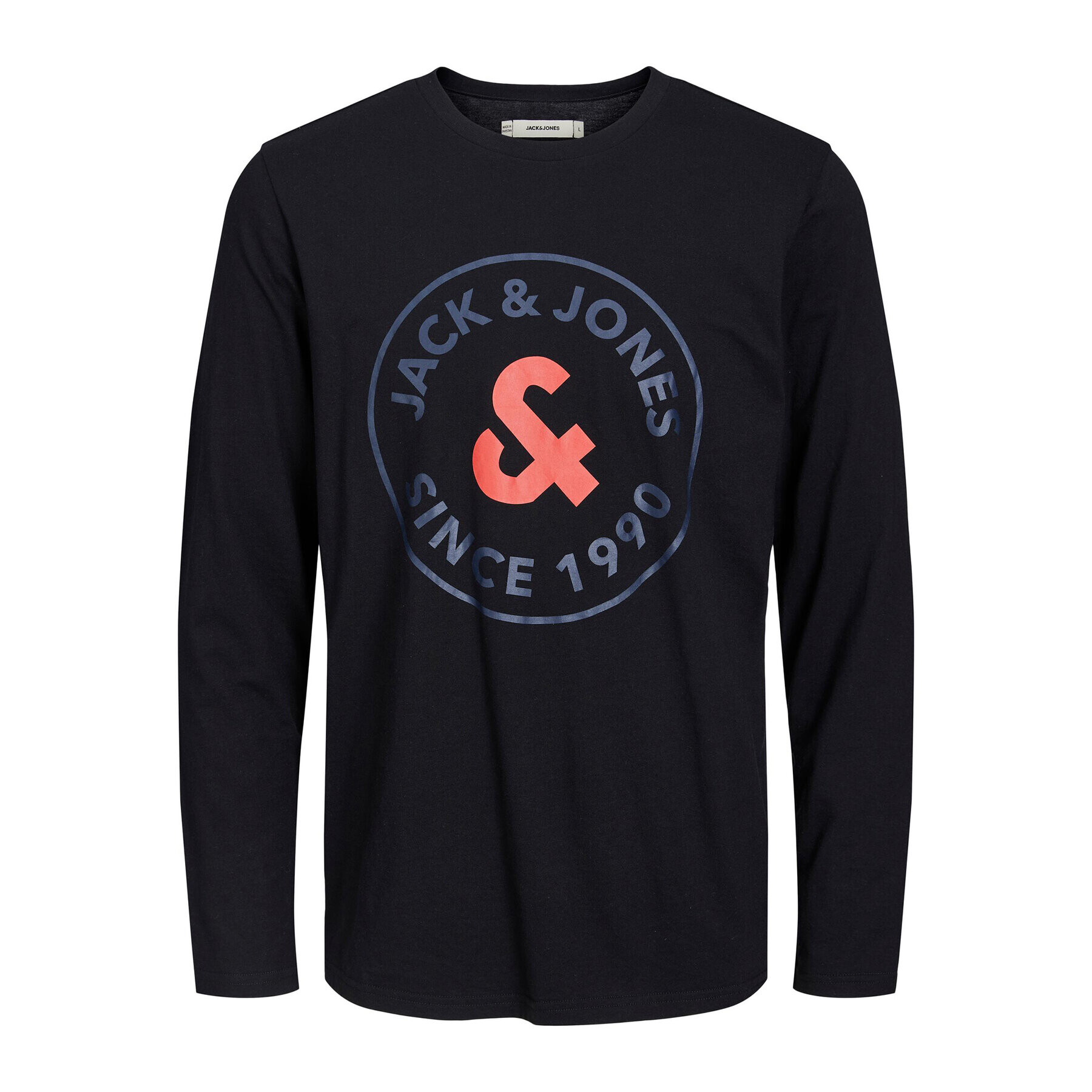 Jack&Jones Longsleeve Aaron 12224912 Negru Standard Fit - Pled.ro