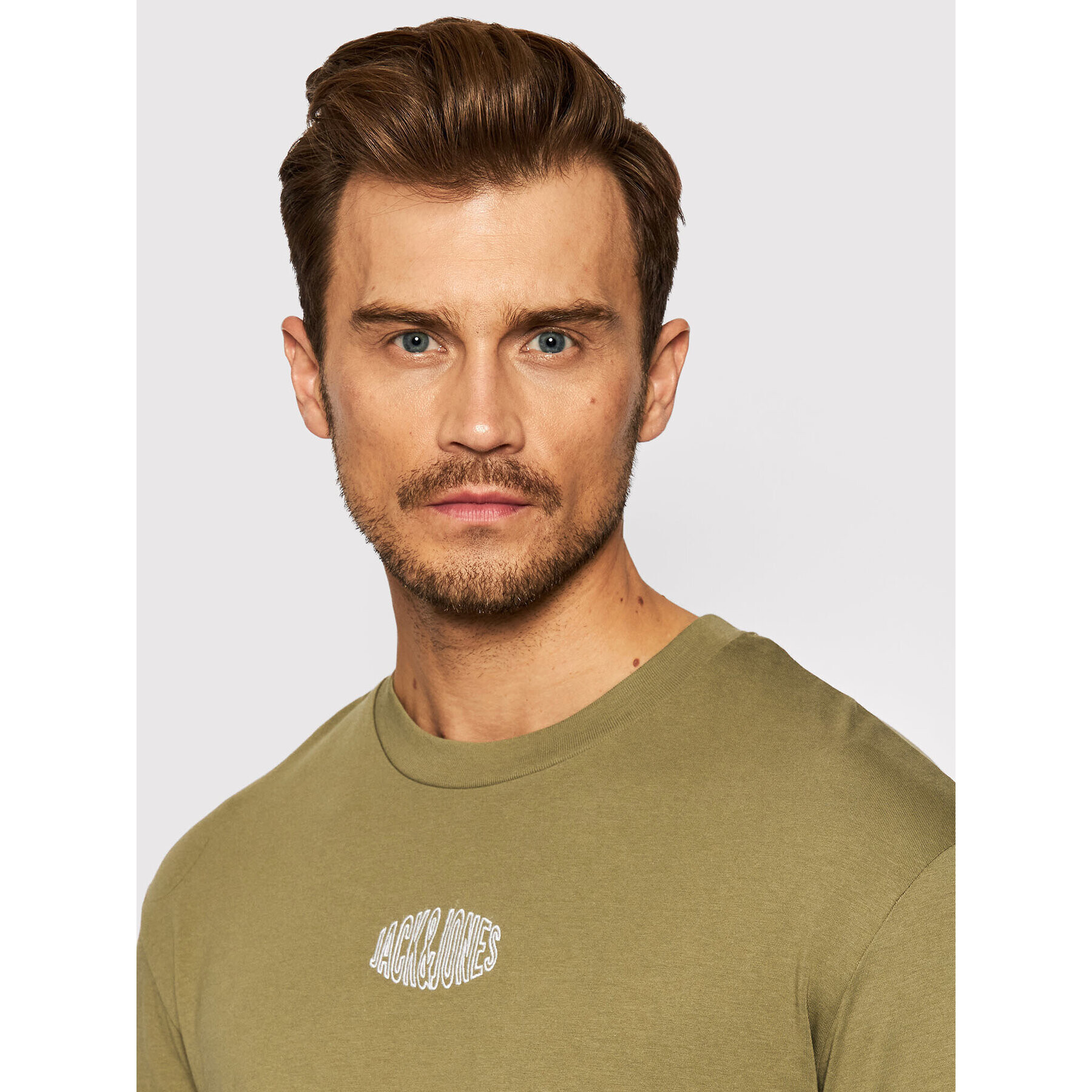 Jack&Jones Longsleeve Worlds 12196539 Verde Relaxed Fit - Pled.ro