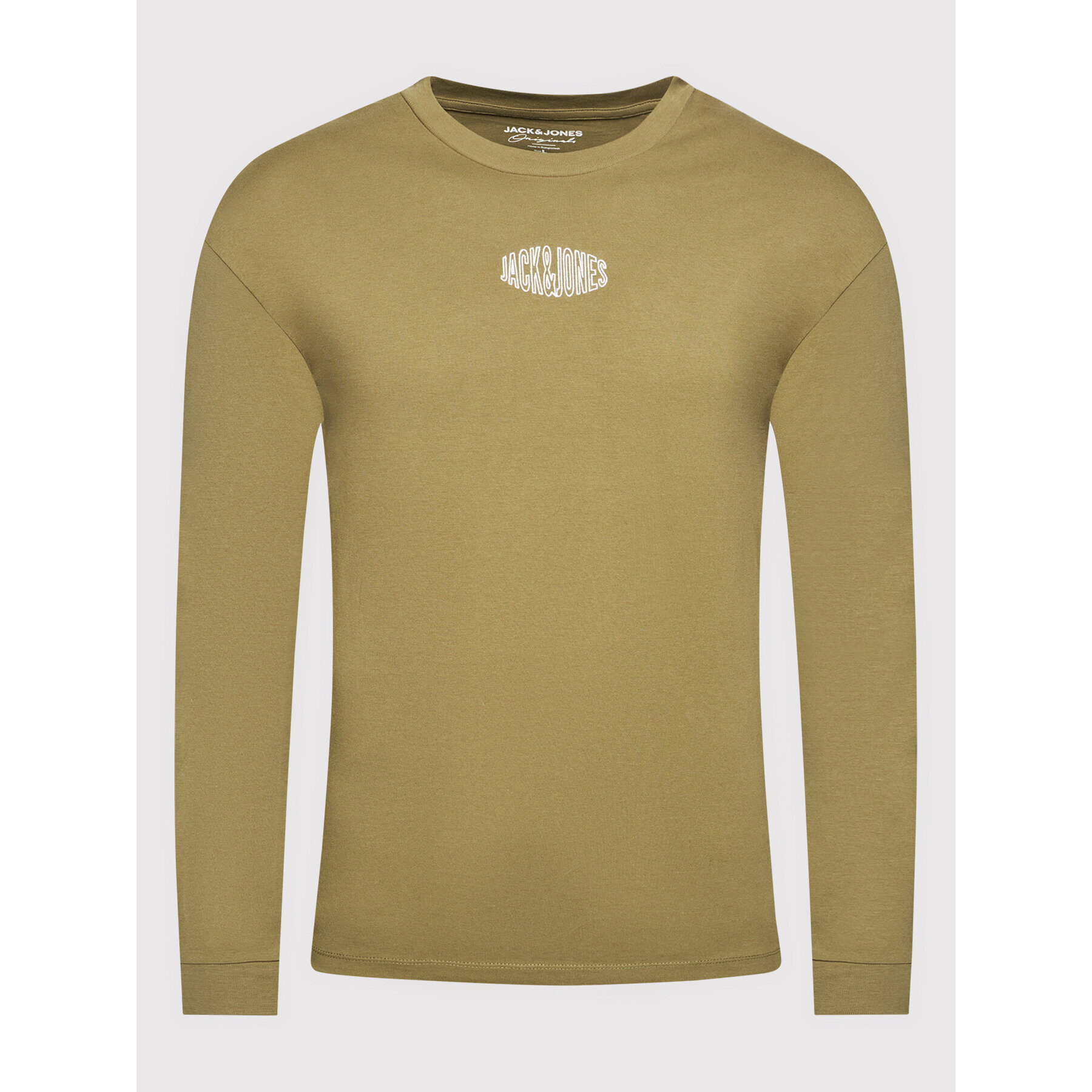 Jack&Jones Longsleeve Worlds 12196539 Verde Relaxed Fit - Pled.ro