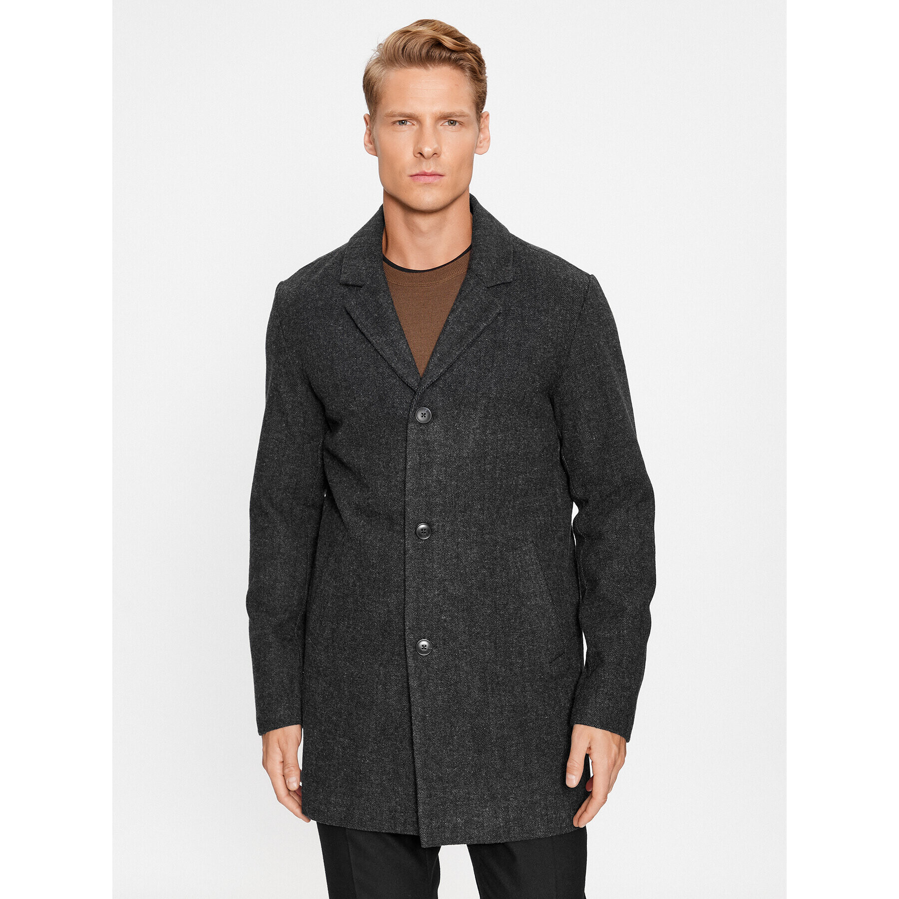 Jack&Jones Palton 12236158 Gri Regular Fit - Pled.ro