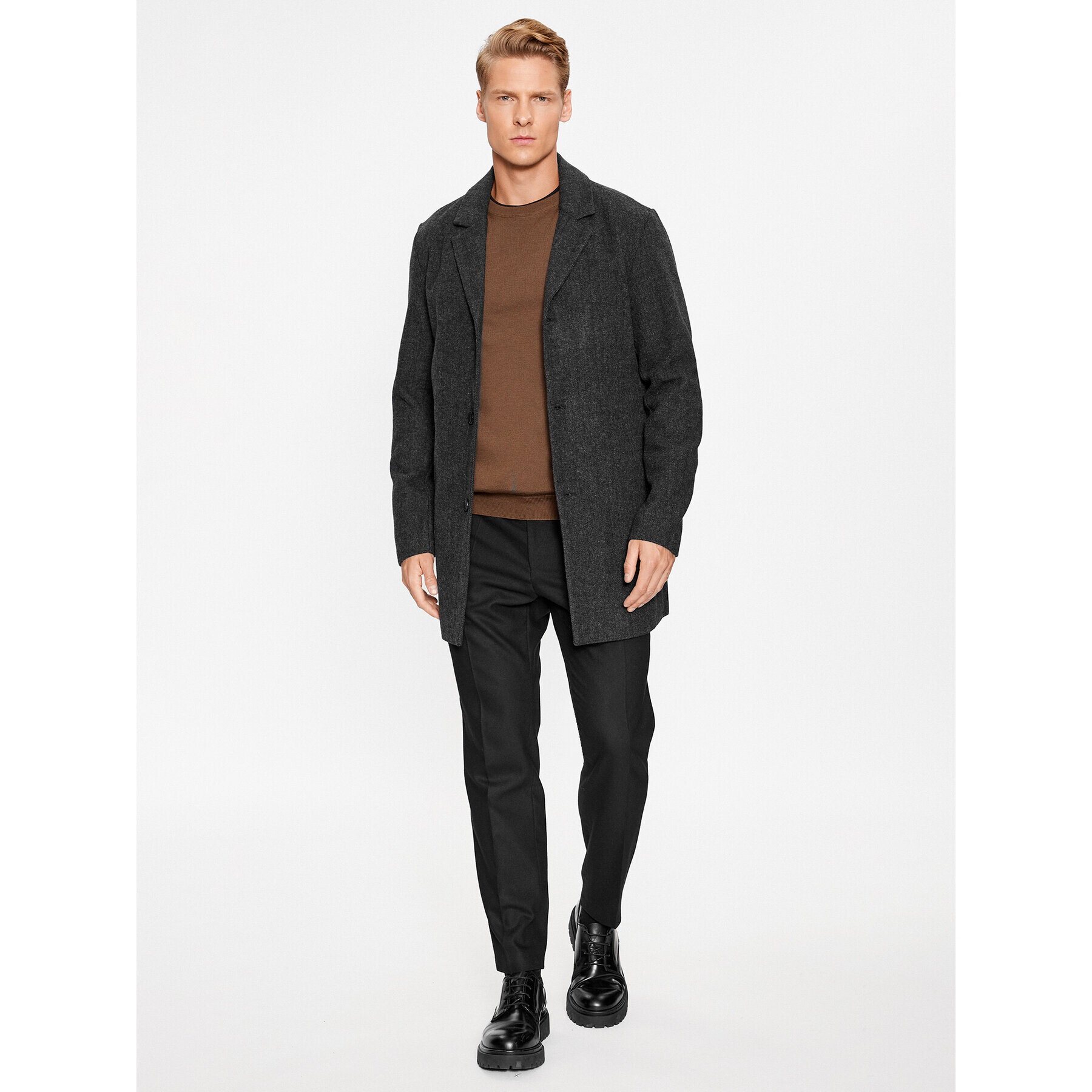 Jack&Jones Palton 12236158 Gri Regular Fit - Pled.ro