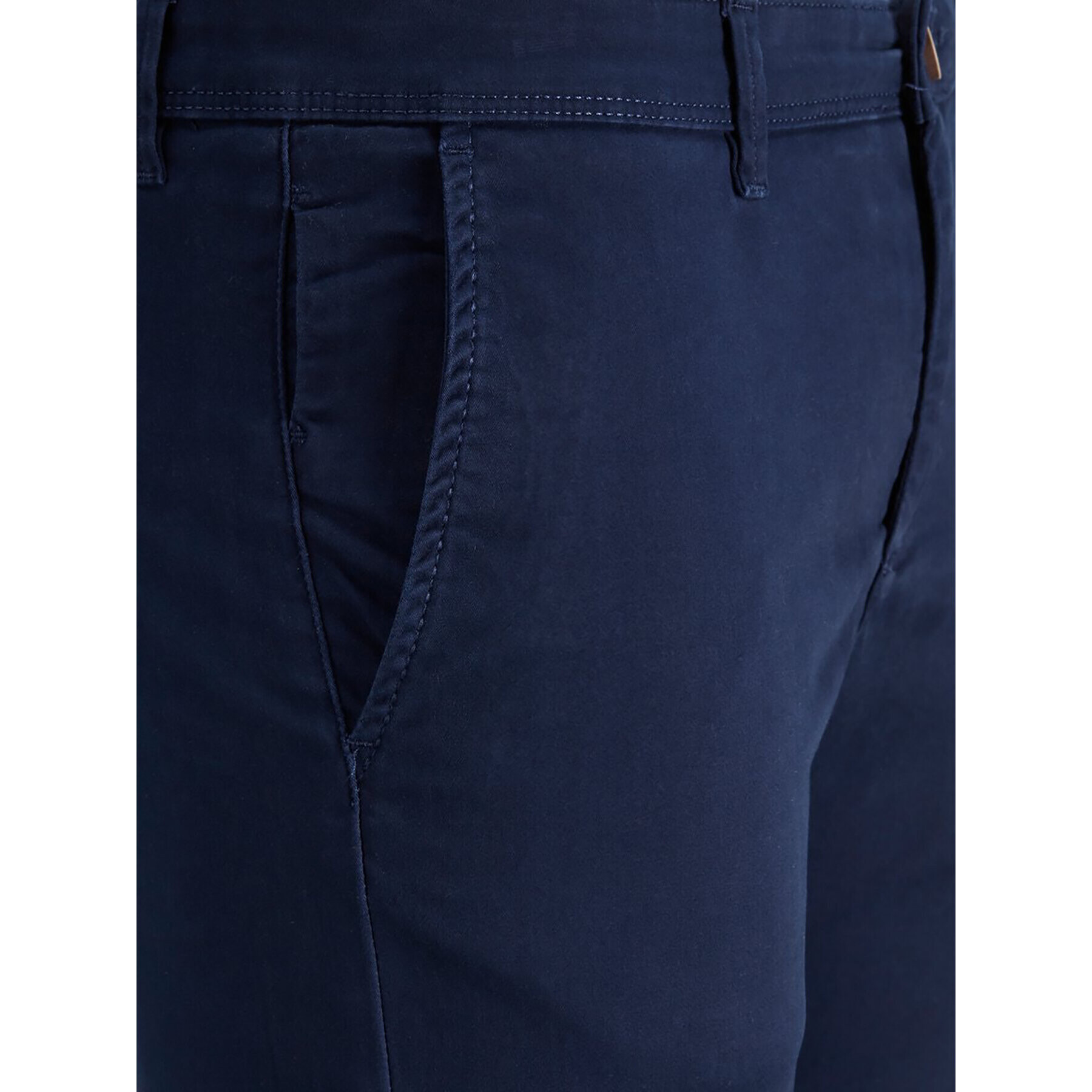 Jack&Jones Pantaloni chino Marco 12150148 Bleumarin Slim Fit - Pled.ro