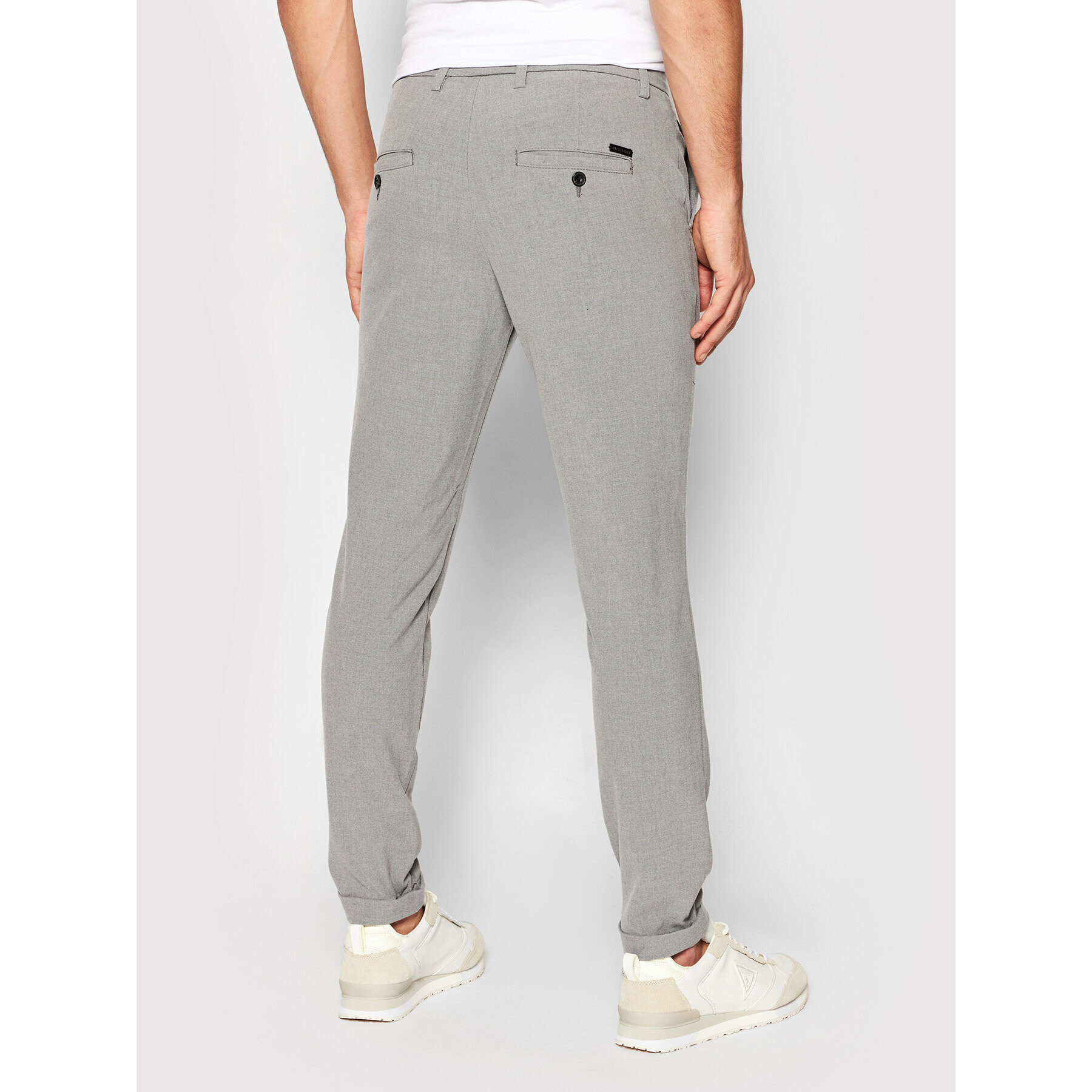 Jack&Jones Pantaloni chino Marco 12169491 Gri Regular Fit - Pled.ro