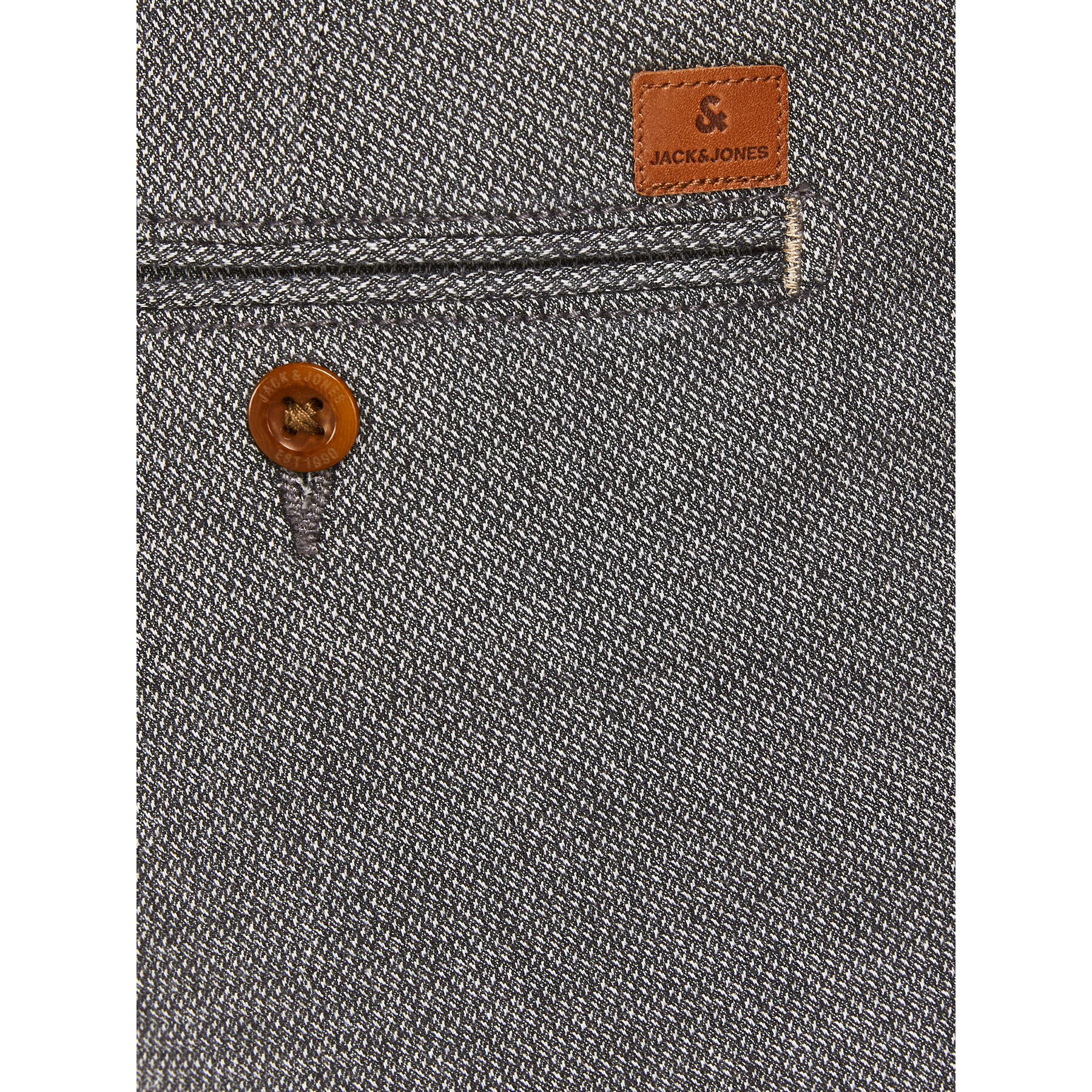 Jack&Jones Pantaloni chino Marco 12206198 Gri Slim Fit - Pled.ro