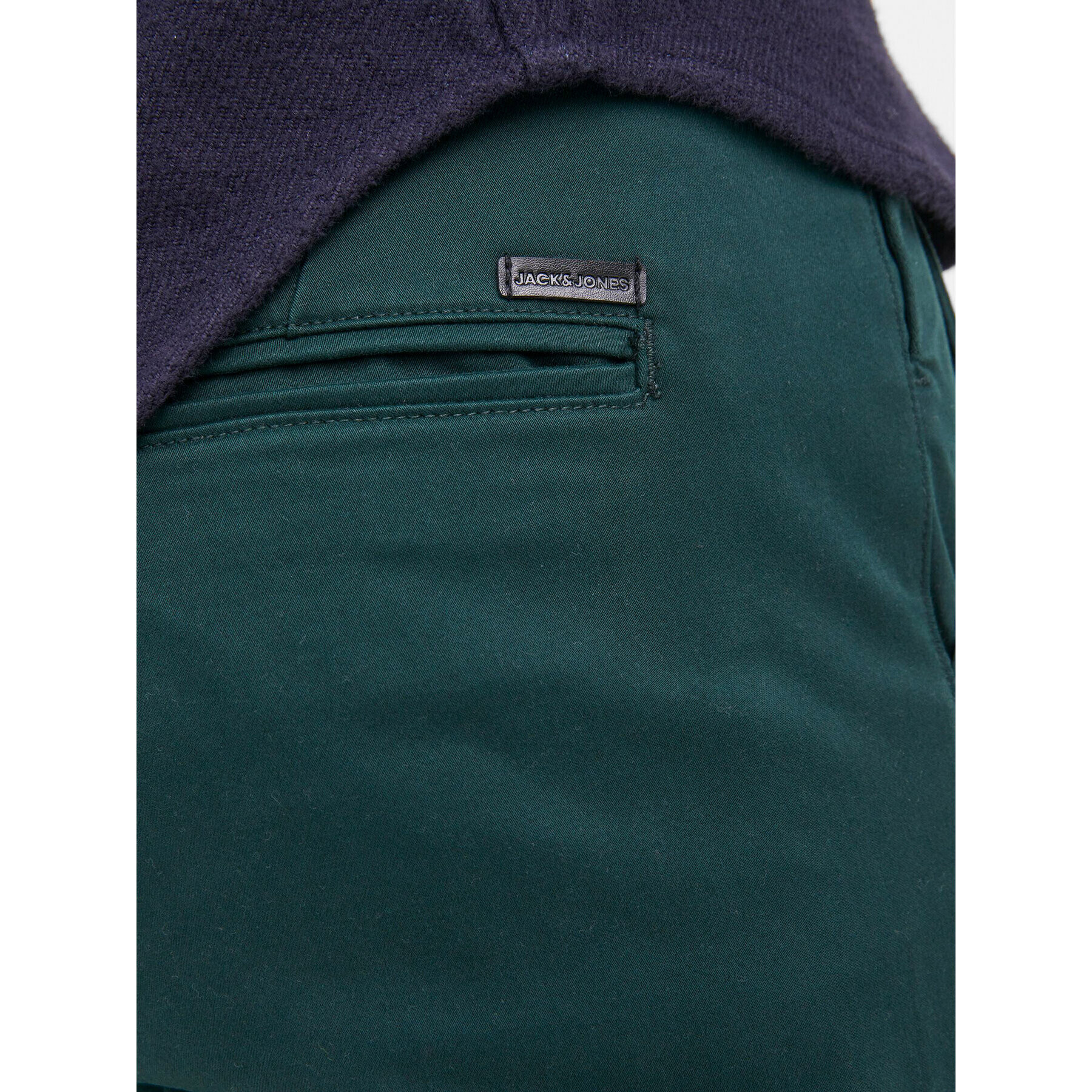 Jack&Jones Pantaloni chino Marco 12212137 Verde Slim Fit - Pled.ro