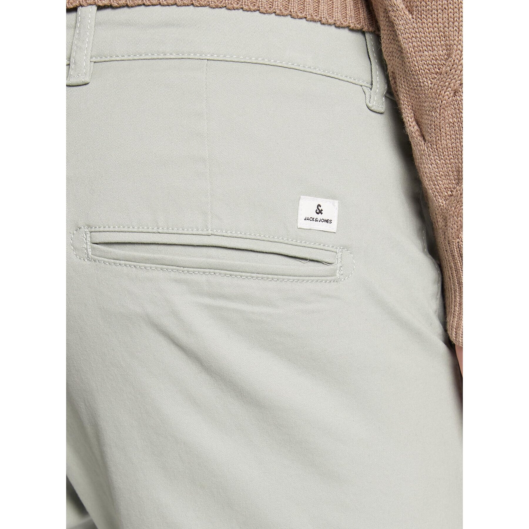 Jack&Jones Pantaloni chino Marco Dave 12174309 Verde Slim Fit - Pled.ro