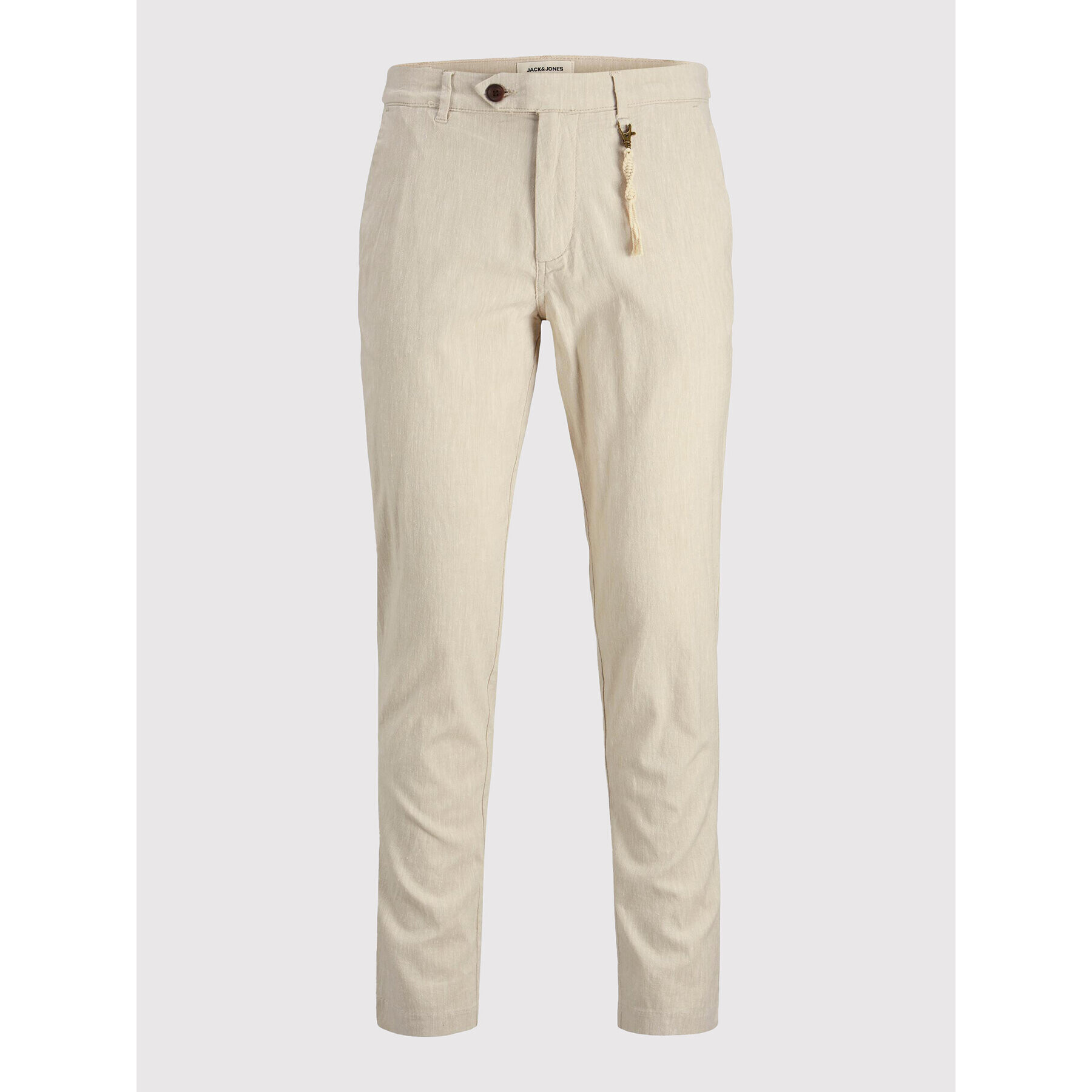 Jack&Jones Pantaloni din material Ace 12210125 Bej Carrot Fit - Pled.ro