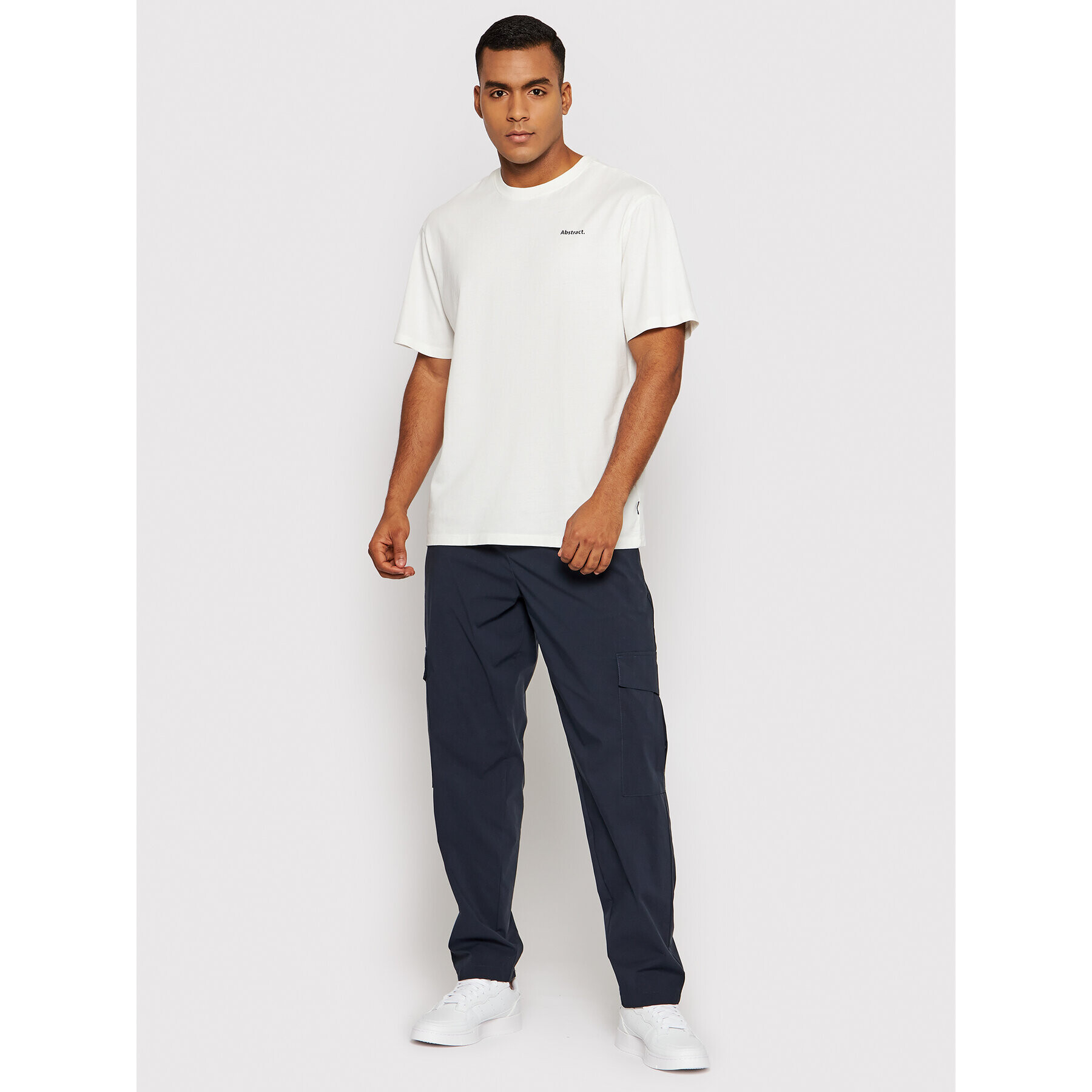 Jack&Jones Pantaloni din material Bill Beau 12197977 Bleumarin Regular Fit - Pled.ro