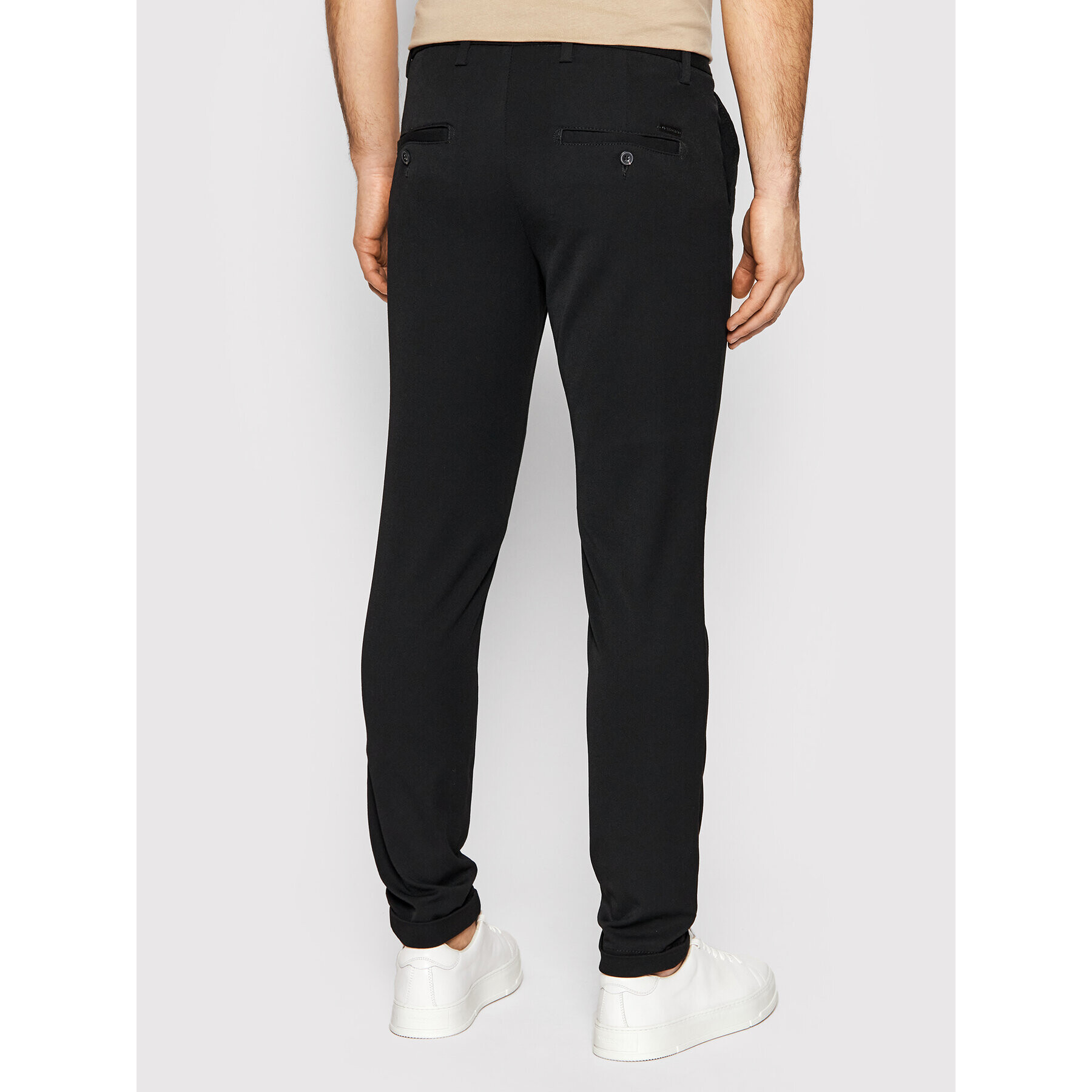 Jack&Jones Pantaloni din material Marco 12159954 Negru Slim Fit - Pled.ro