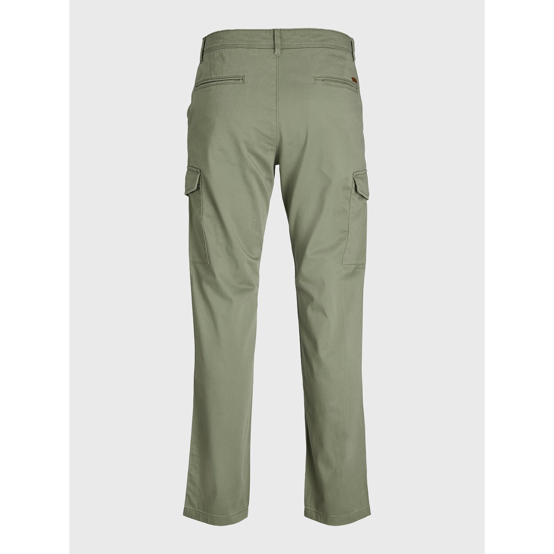 Jack&Jones Pantaloni din material Ollie 12224001 Verde Regular Fit - Pled.ro