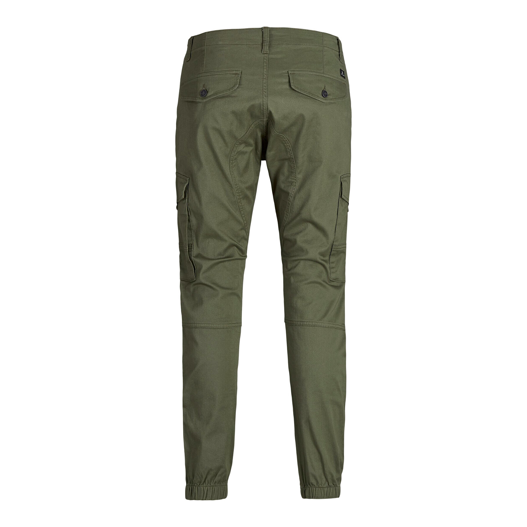 Jack&Jones Pantaloni din material Paul Flake 12141844 Verde Tapered Fit - Pled.ro