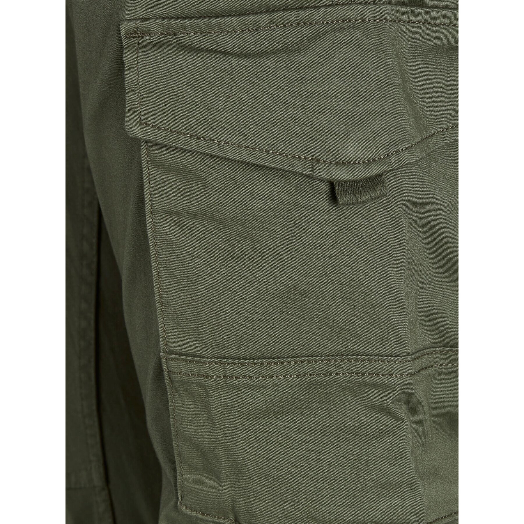 Jack&Jones Pantaloni din material Paul Flake 12141844 Verde Tapered Fit - Pled.ro