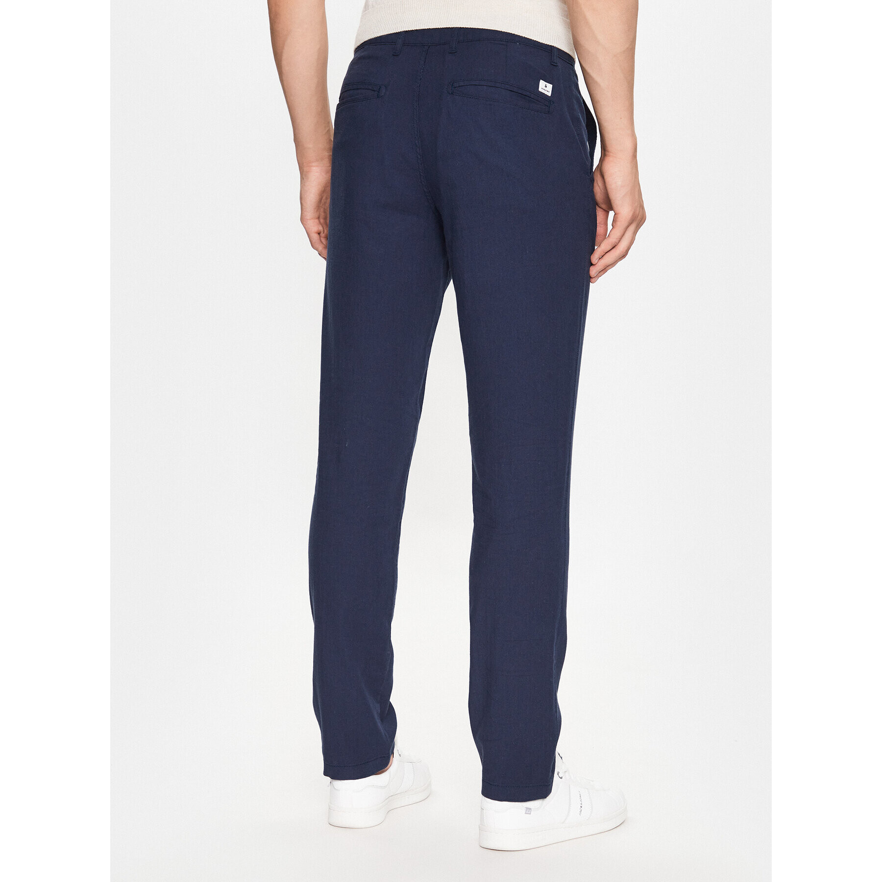 Jack&Jones Pantaloni din material Tollie 12229227 Bleumarin Regular Fit - Pled.ro