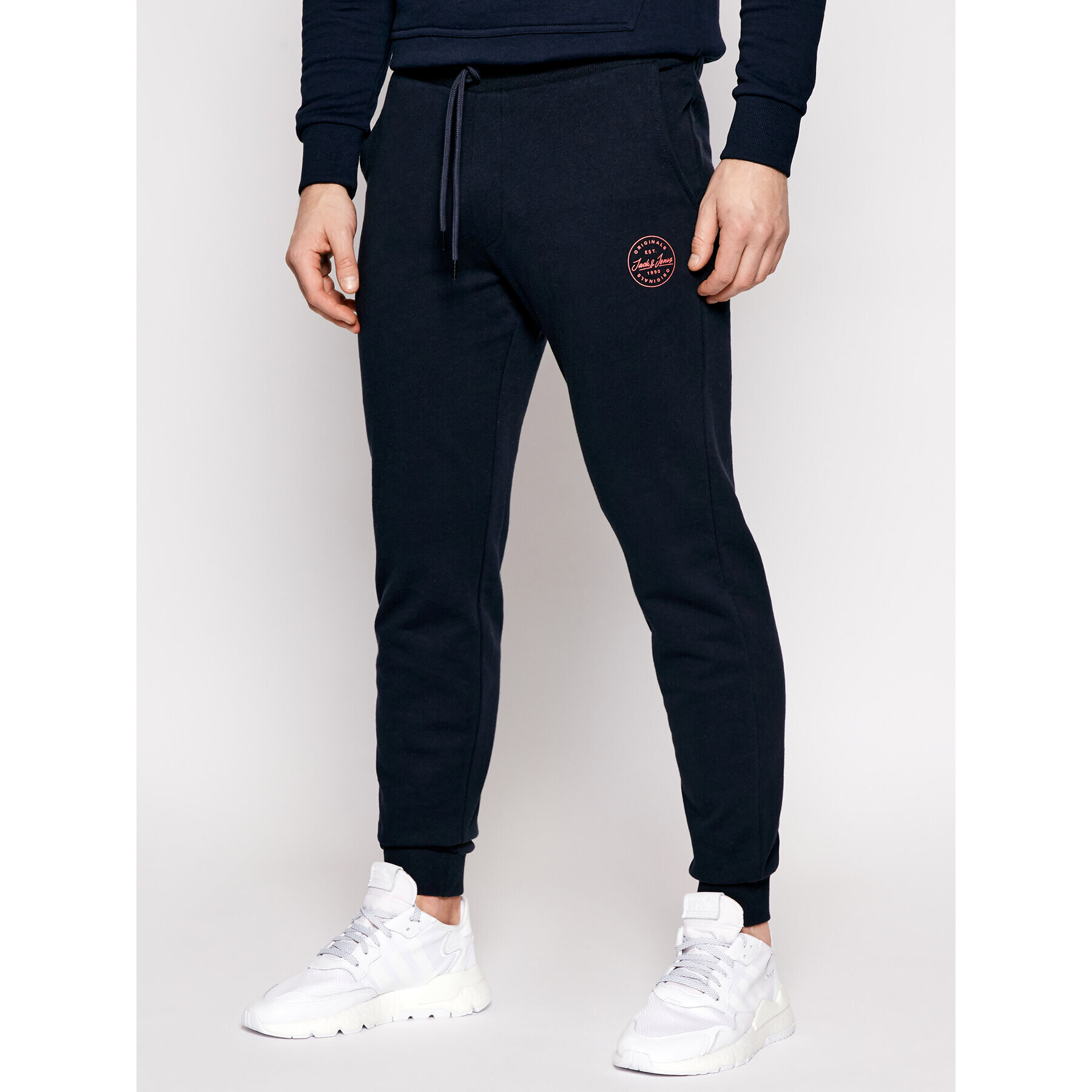 Jack&Jones Pantaloni trening Gordon 12165322 Bleumarin Regular Fit - Pled.ro