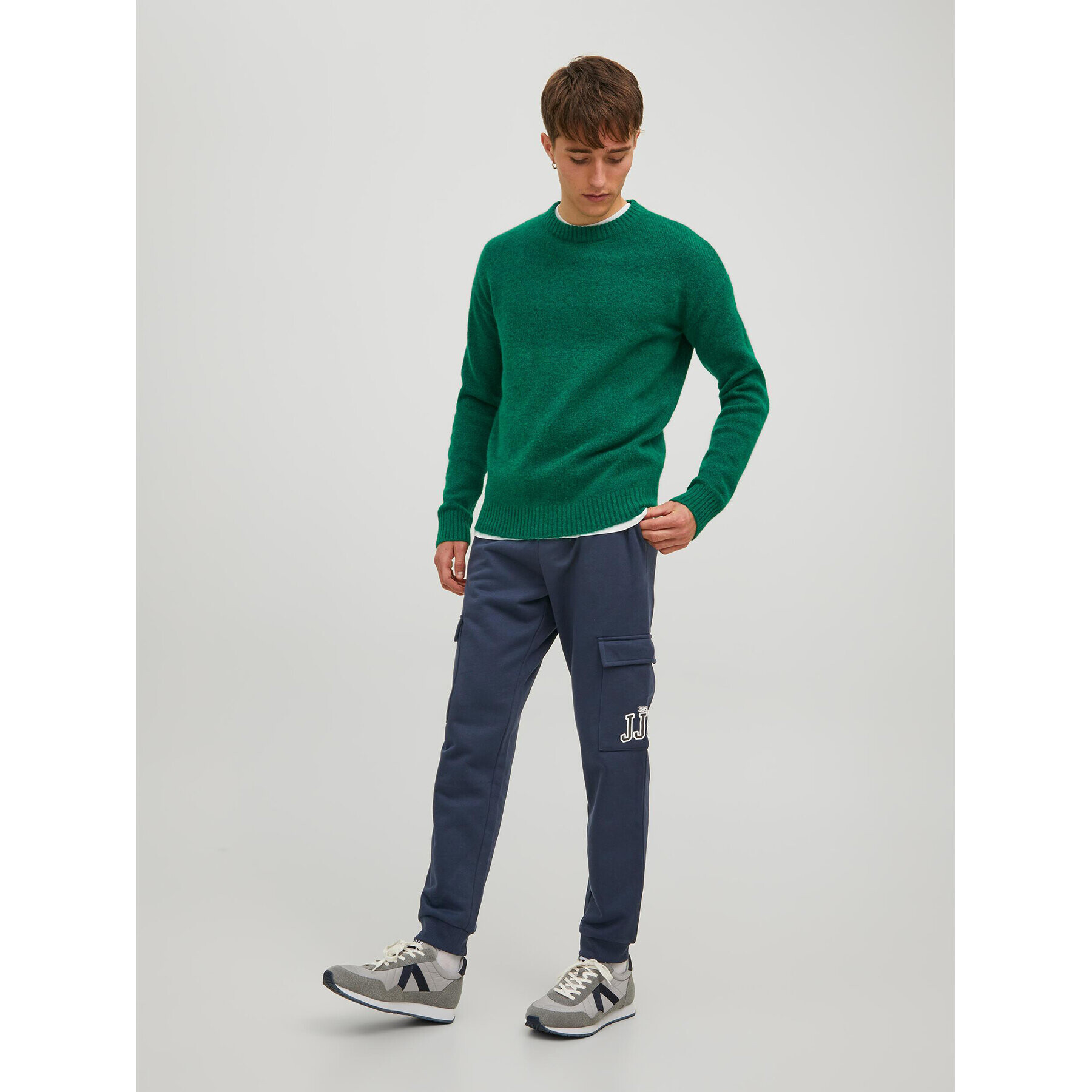 Jack&Jones Pantaloni trening Gordon 12212524 Bleumarin Regular Fit - Pled.ro