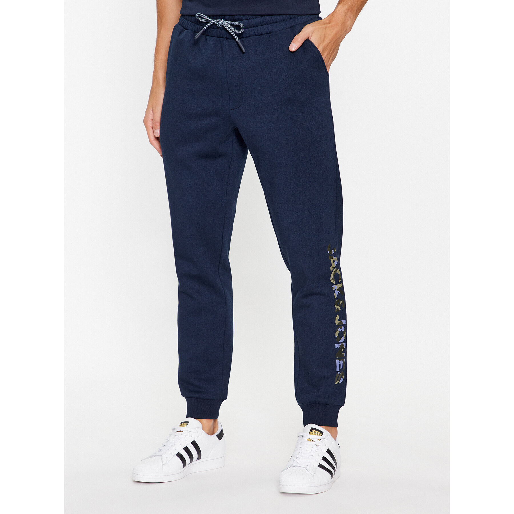 Jack&Jones Pantaloni trening Gordon 12236747 Bleumarin Regular Fit - Pled.ro