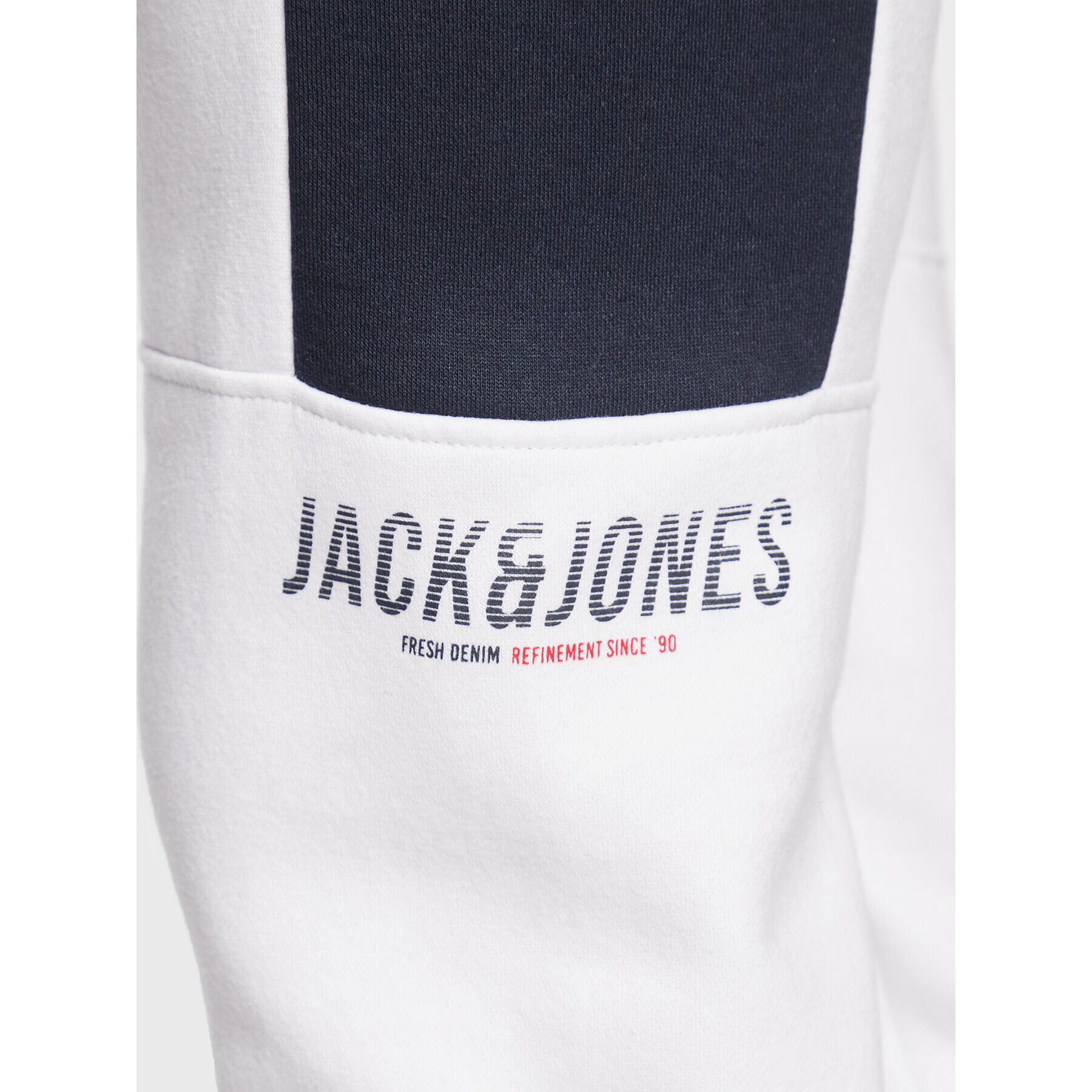 Jack&Jones Pantaloni trening Will 12219927 Alb Regular Fit - Pled.ro