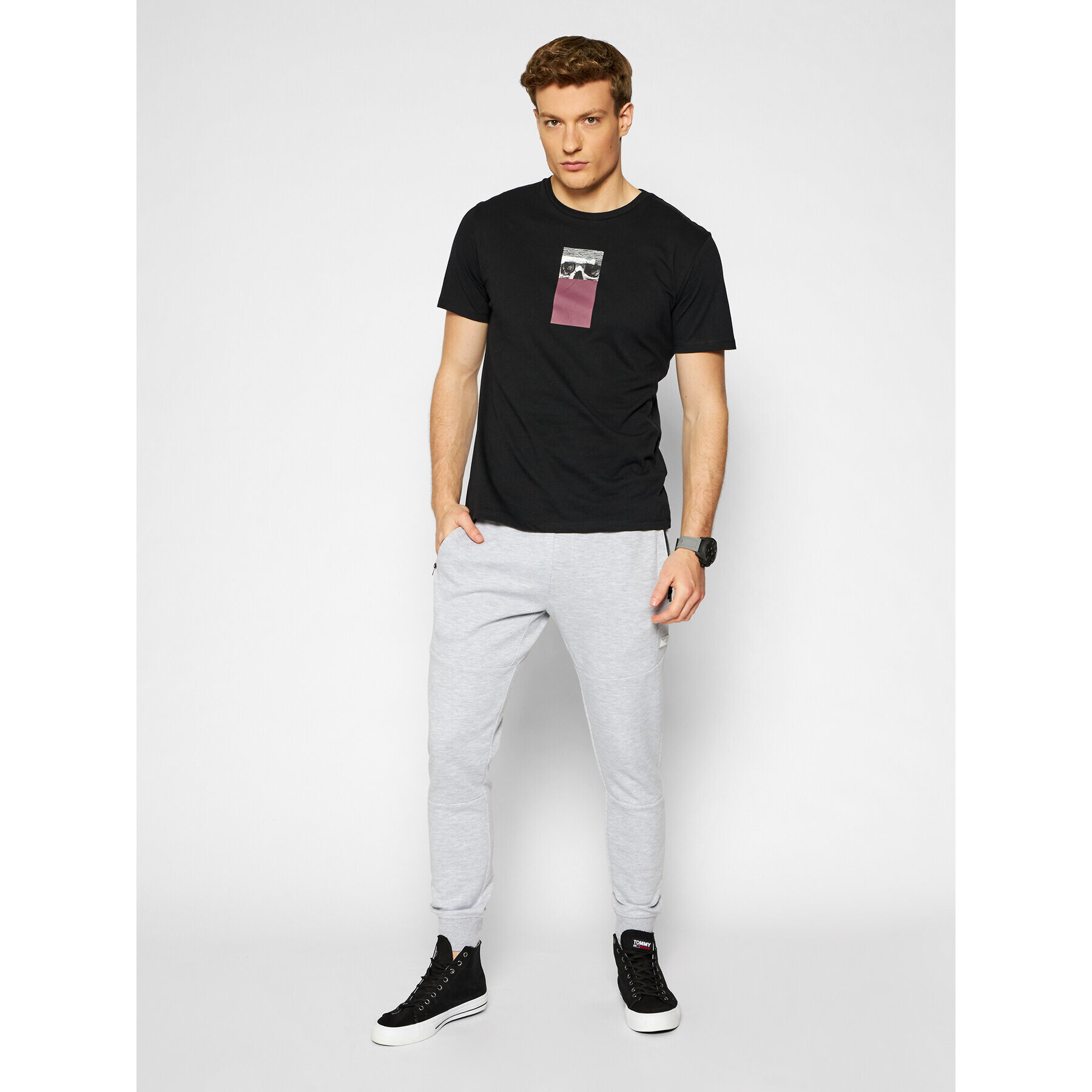 Jack&Jones Pantaloni trening Will Air Sweat Noos 12184970 Gri Regular Fit - Pled.ro