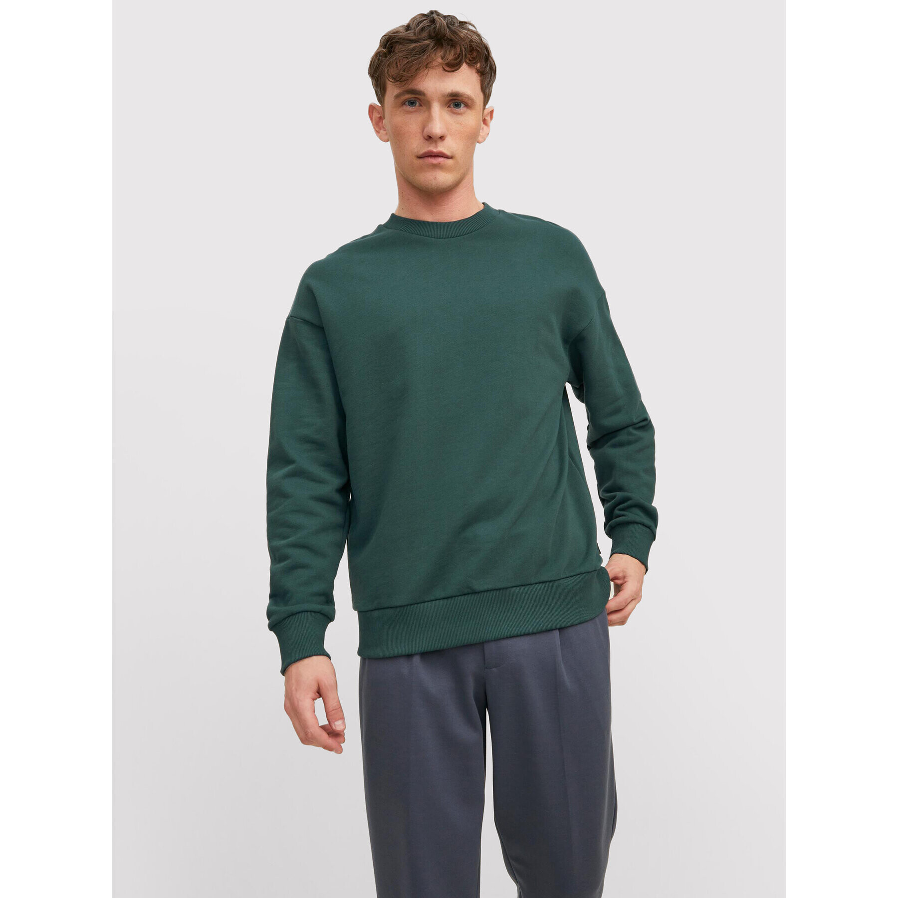 Jack&Jones PREMIUM Bluză Blakam 12206439 Verde Regular Fit - Pled.ro