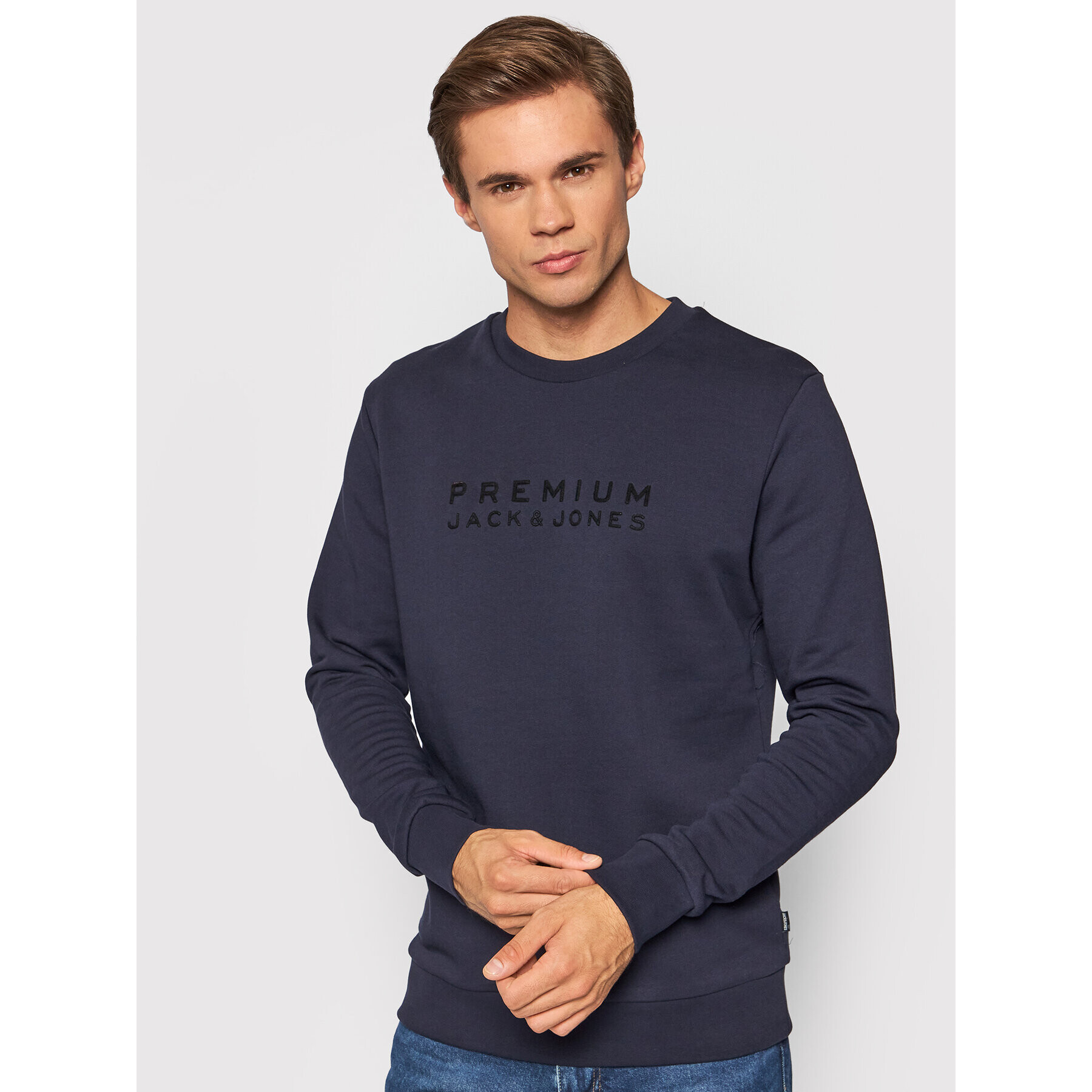 Jack&Jones PREMIUM Bluză Blalogo 12195086 Bleumarin Regular Fit - Pled.ro