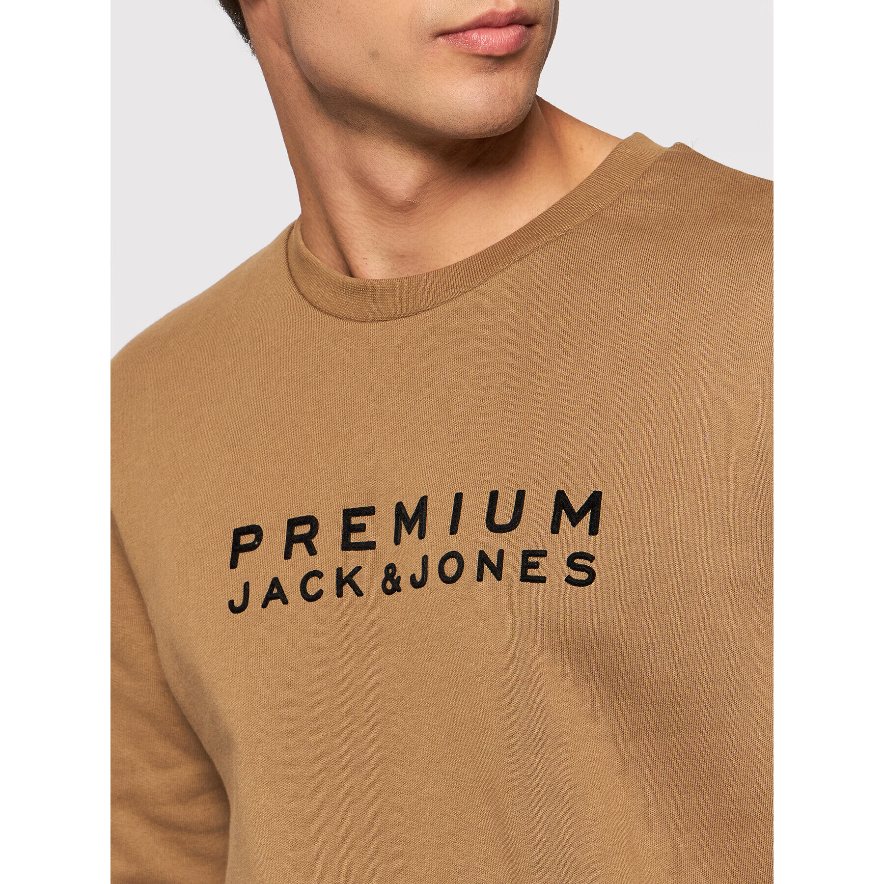 Jack&Jones PREMIUM Bluză Blalogo 12195086 Maro Regular Fit - Pled.ro