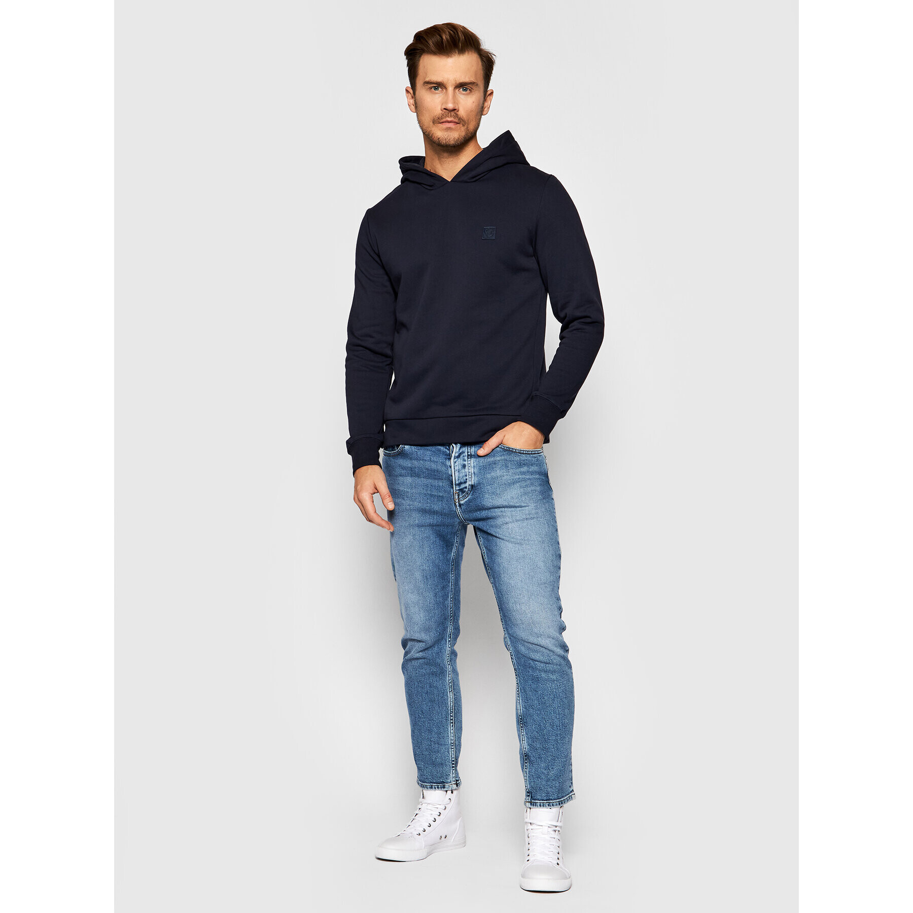 Jack&Jones PREMIUM Bluză Blastudio 12188033 Bleumarin Sweat Fit - Pled.ro