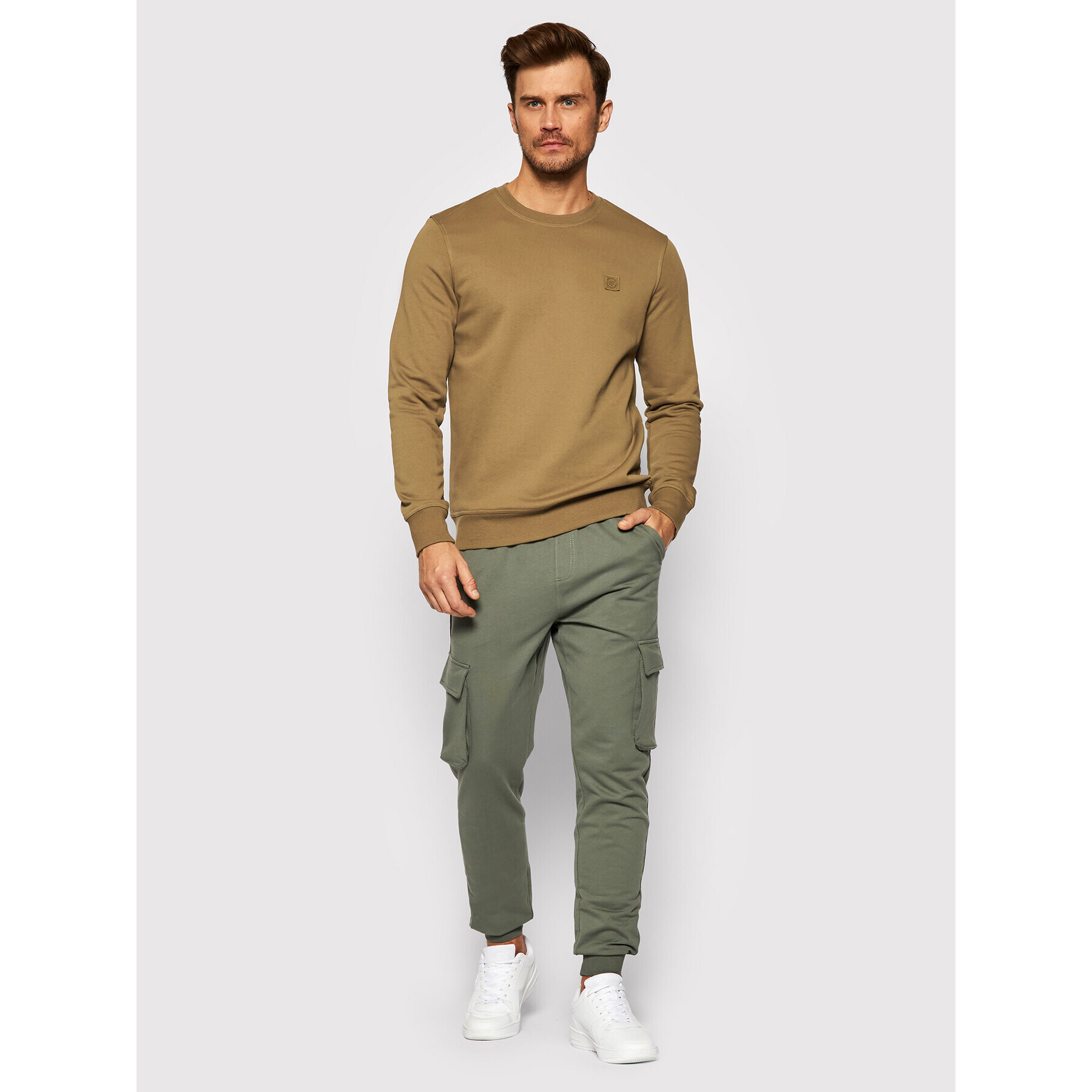 Jack&Jones PREMIUM Bluză Blastudio 12189811 Maro Regular Fit - Pled.ro