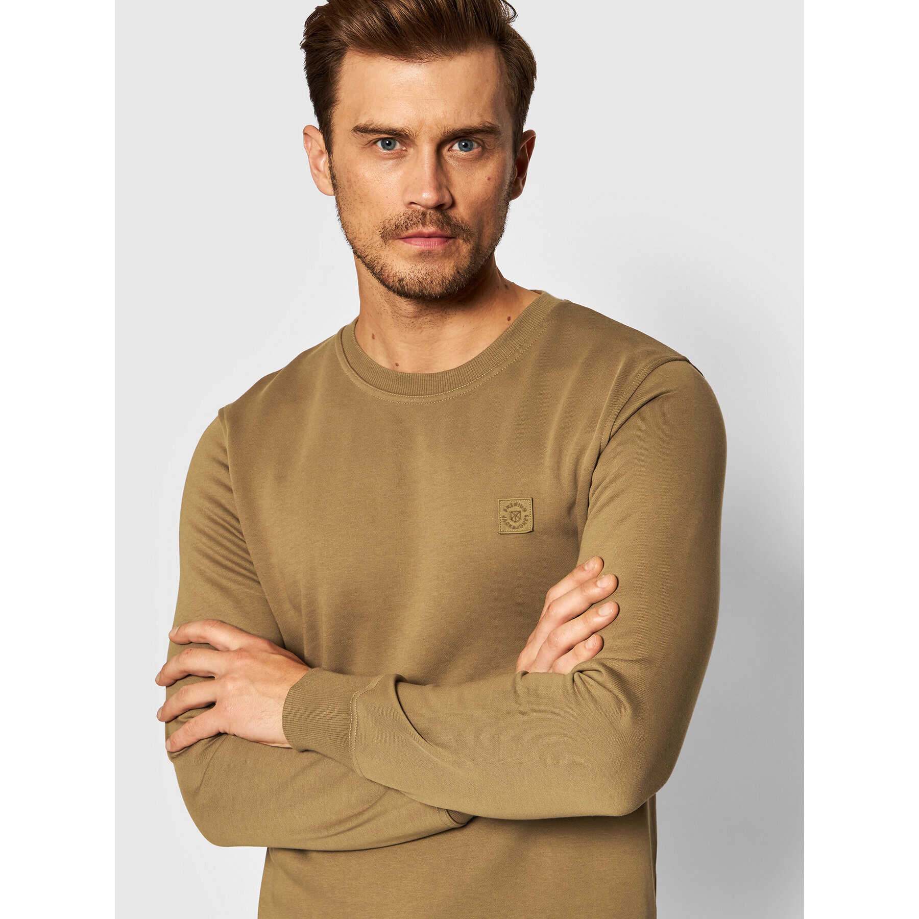 Jack&Jones PREMIUM Bluză Blastudio 12189811 Maro Regular Fit - Pled.ro