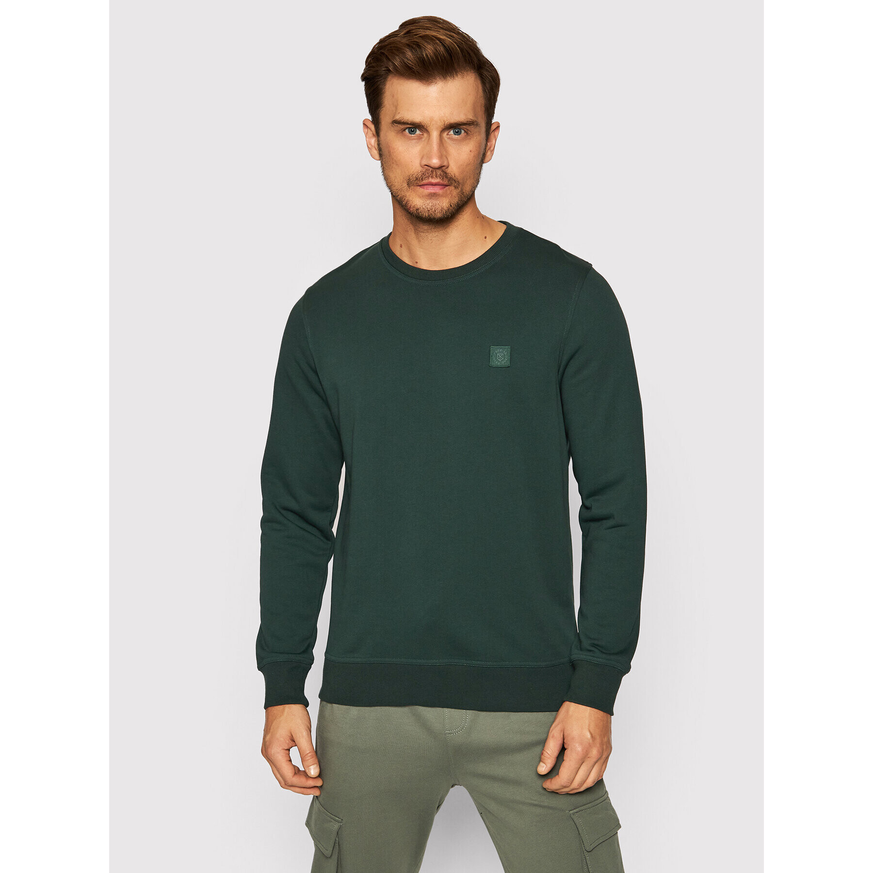 Jack&Jones PREMIUM Bluză Blastudio 12189811 Verde Regular Fit - Pled.ro