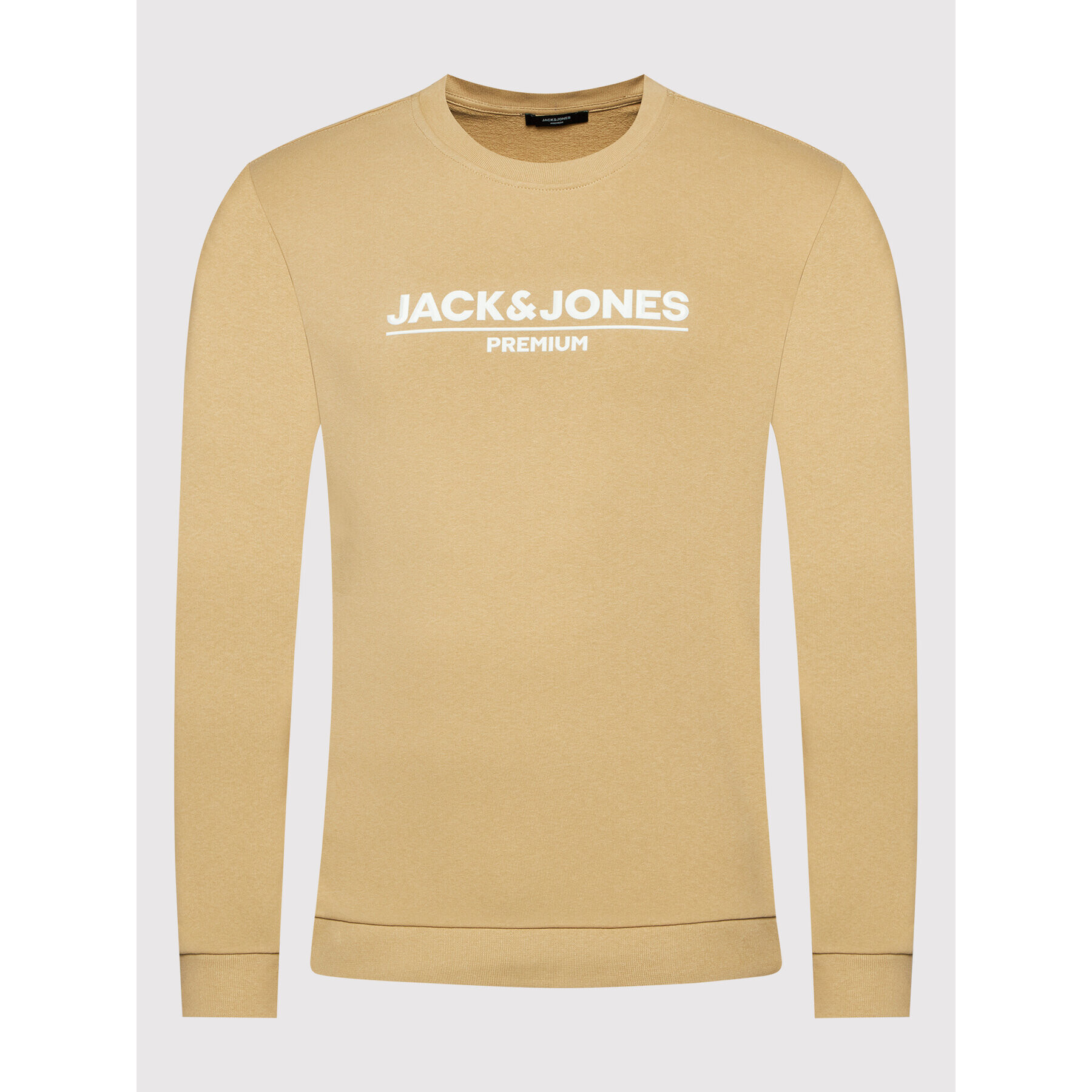 Jack&Jones PREMIUM Bluză Branding 12205732 Bej Regular Fit - Pled.ro