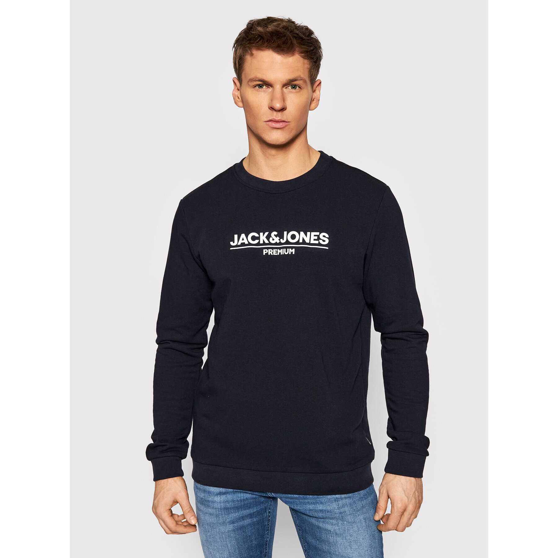 Jack&Jones PREMIUM Bluză Branding 12205732 Bleumarin Regular Fit - Pled.ro