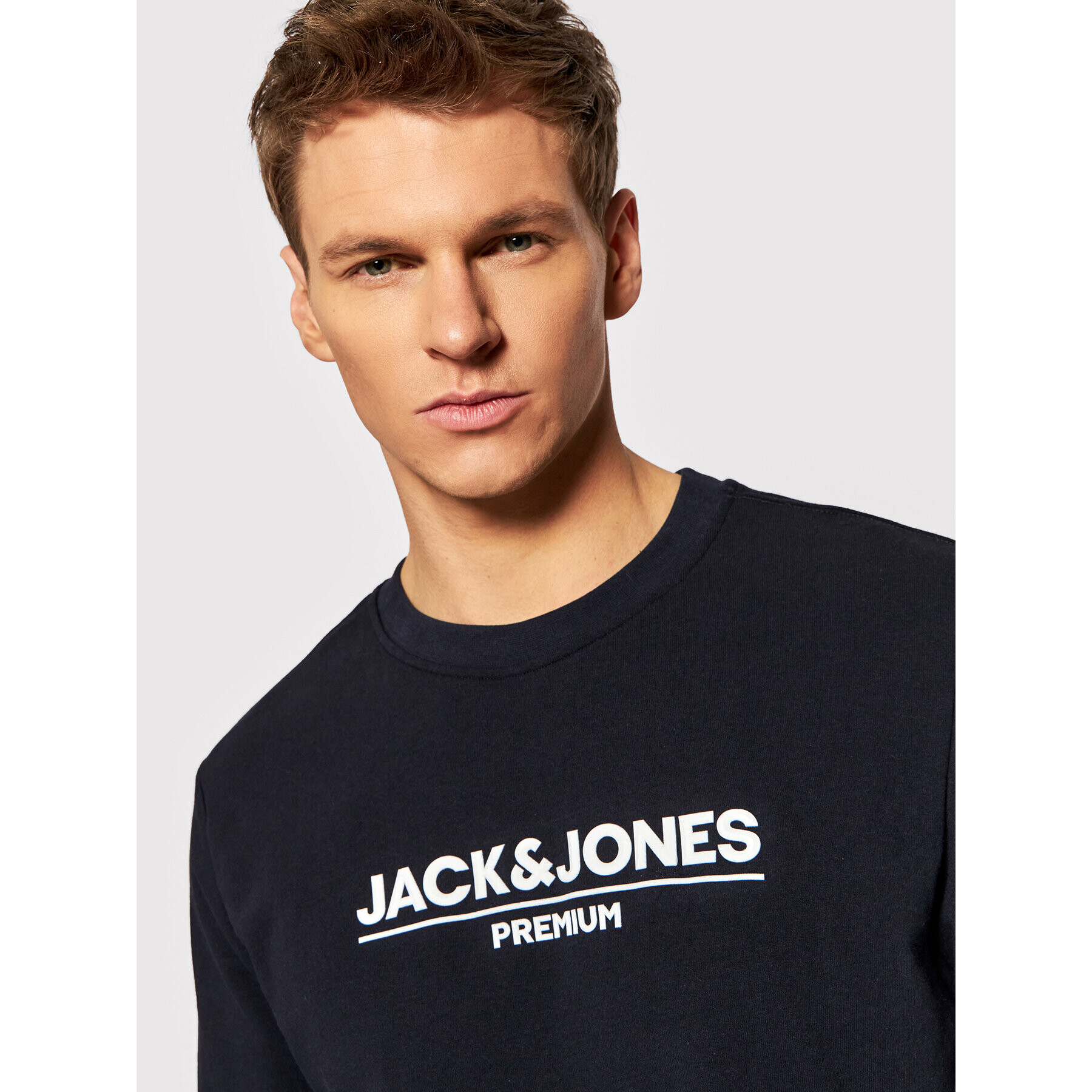 Jack&Jones PREMIUM Bluză Branding 12205732 Bleumarin Regular Fit - Pled.ro