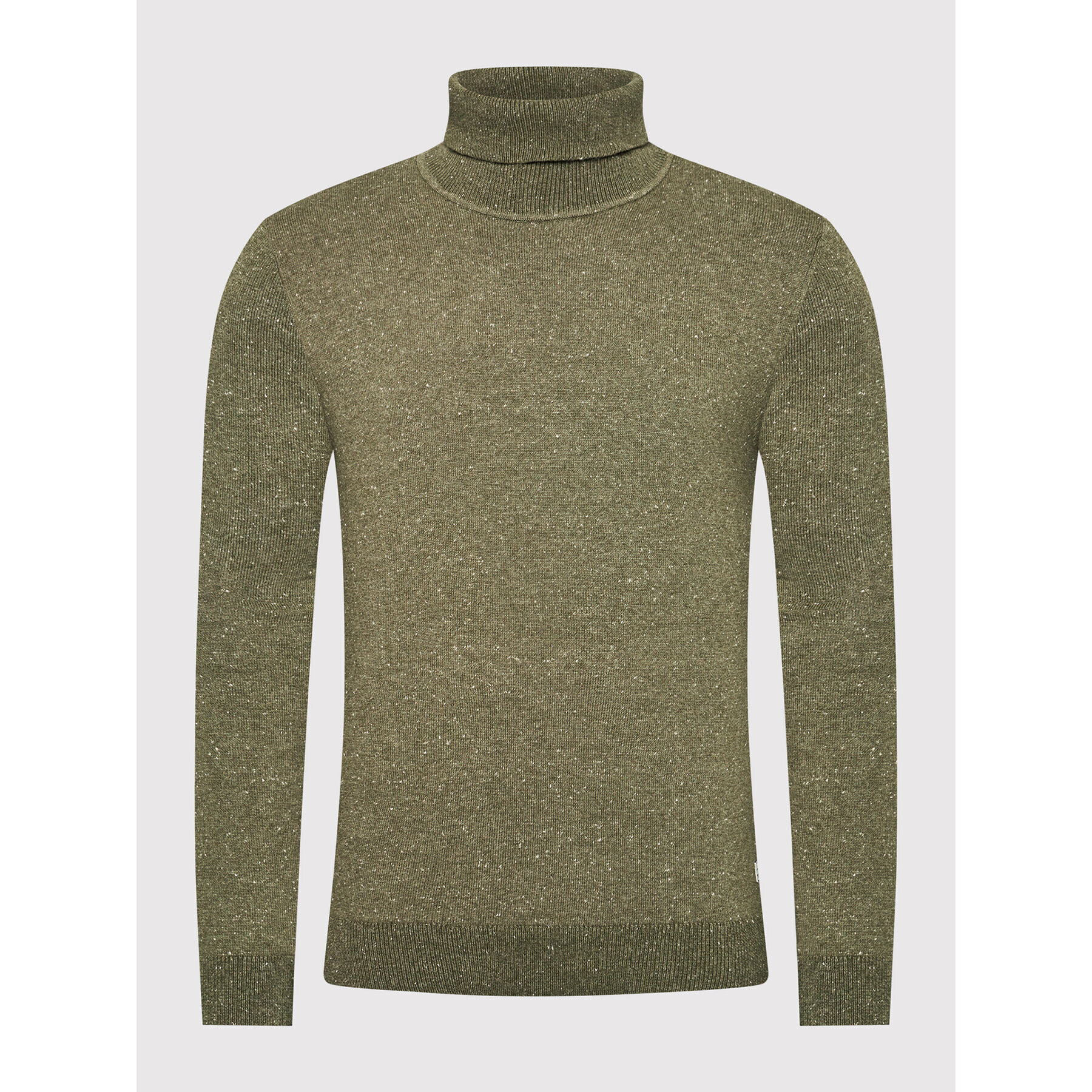 Jack&Jones PREMIUM Bluză cu gât Morris 12192496 Verde Regular Fit - Pled.ro