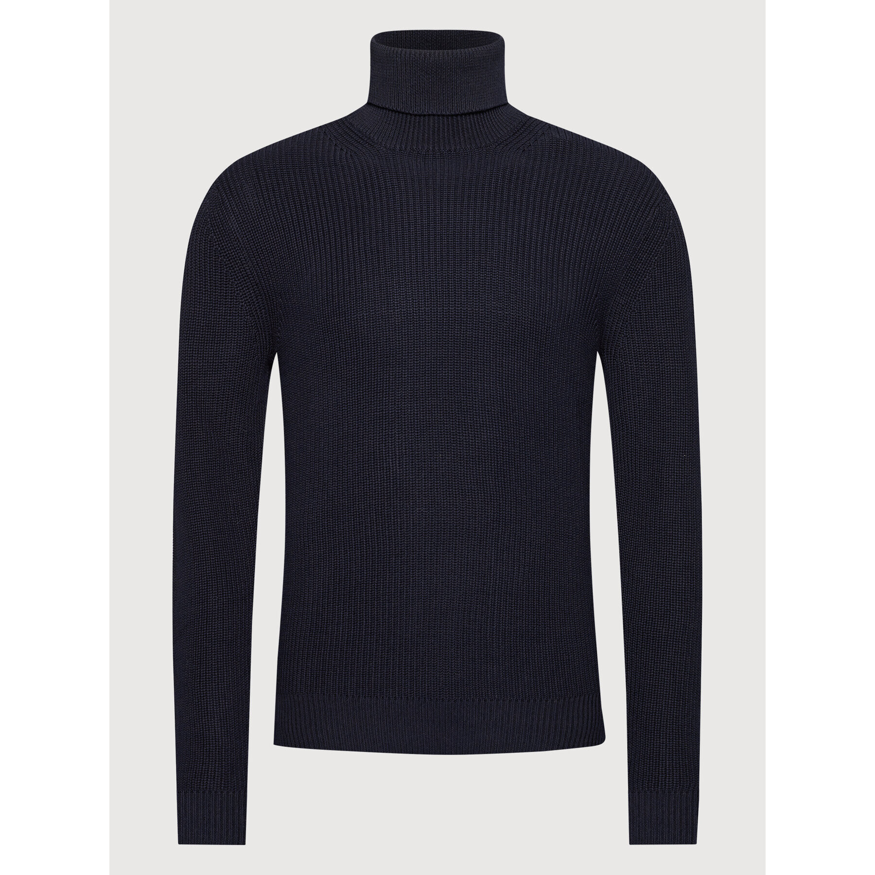 Jack&Jones PREMIUM Bluză cu gât Well 12193094 Bleumarin Regular Fit - Pled.ro