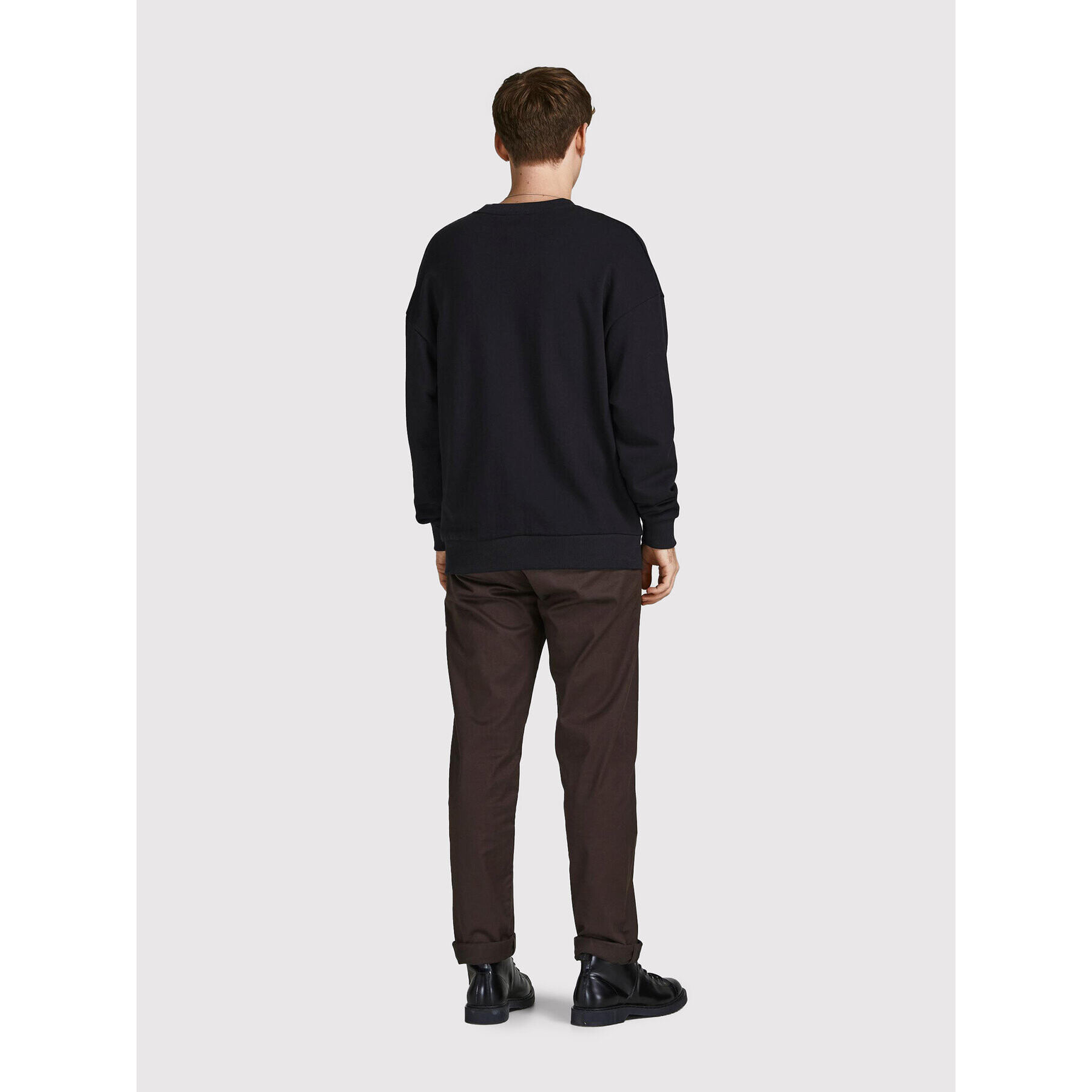 Jack&Jones PREMIUM Bluză Blakam 12206439 Negru Oversize - Pled.ro