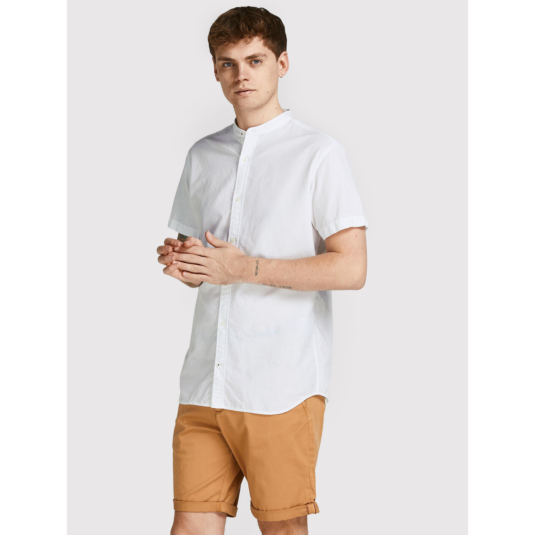 Jack&Jones PREMIUM Cămașă Summer 12208479 Alb Slim Fit - Pled.ro