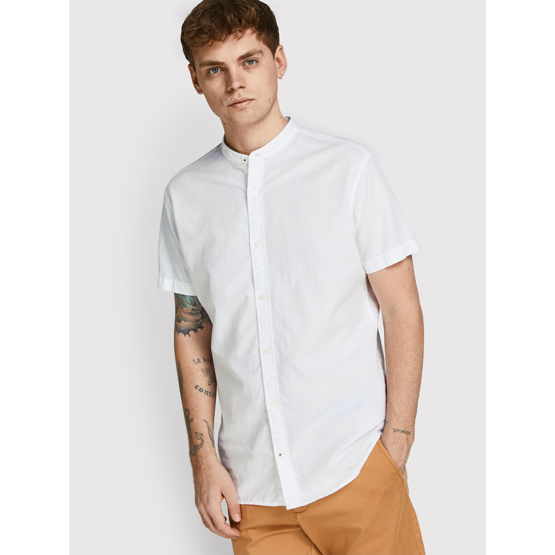 Jack&Jones PREMIUM Cămașă Summer 12208479 Alb Slim Fit - Pled.ro