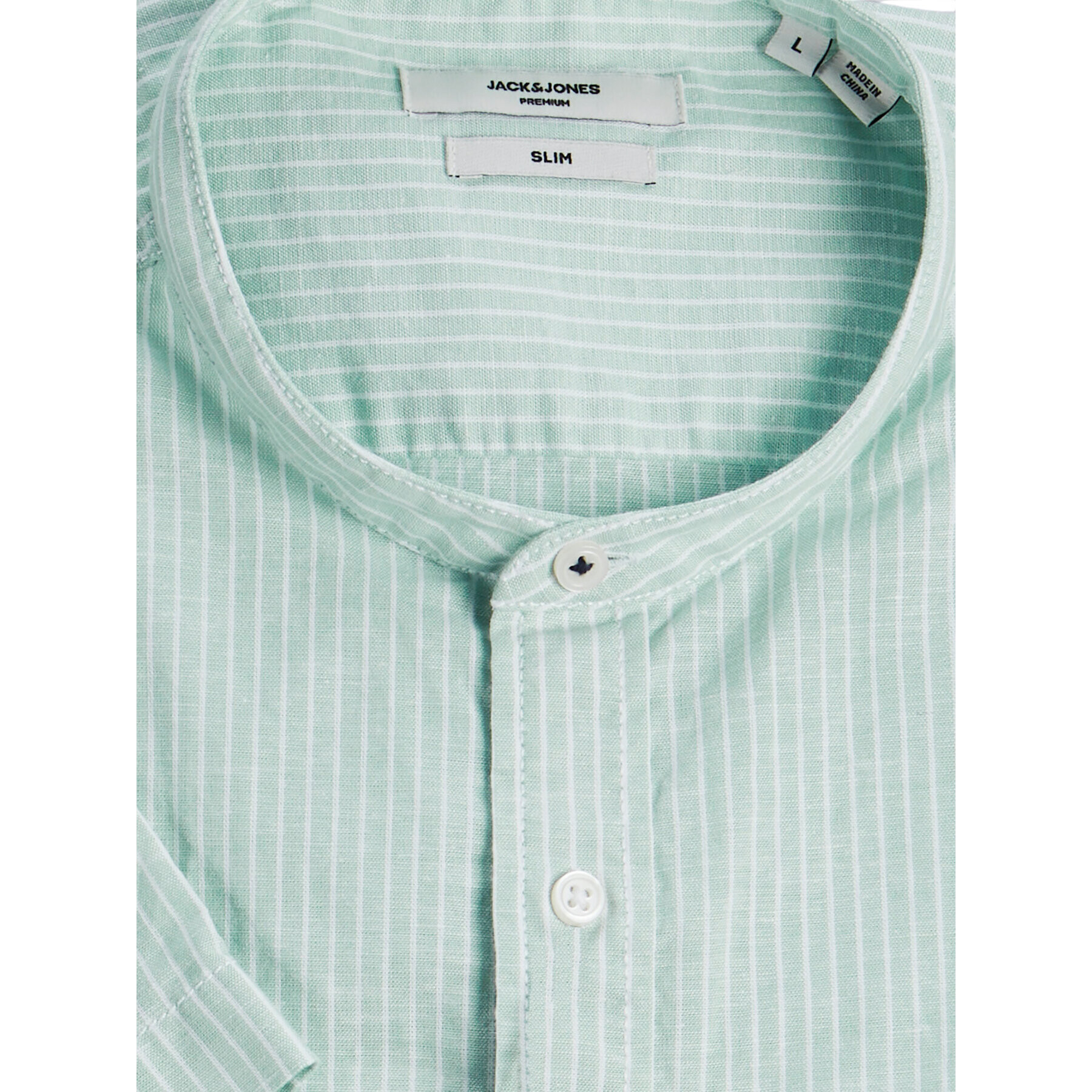 Jack&Jones PREMIUM Cămașă Summer 12208479 Verde Slim Fit - Pled.ro