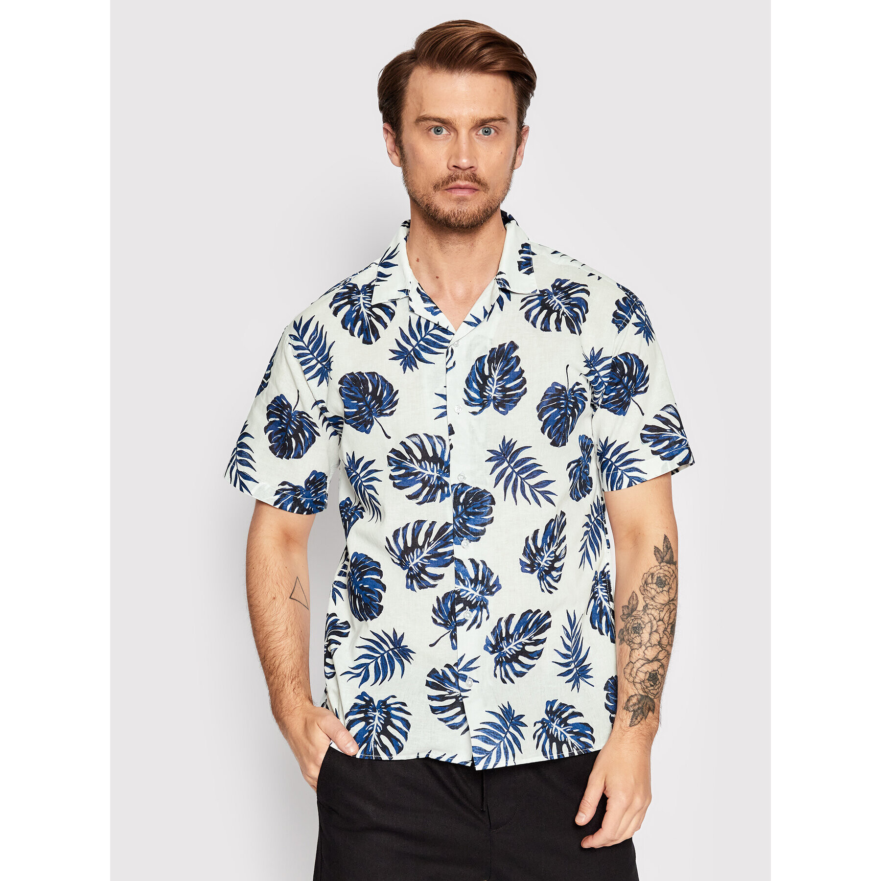 Jack&Jones PREMIUM Cămașă Summer 12208796 Alb Relaxed Fit - Pled.ro