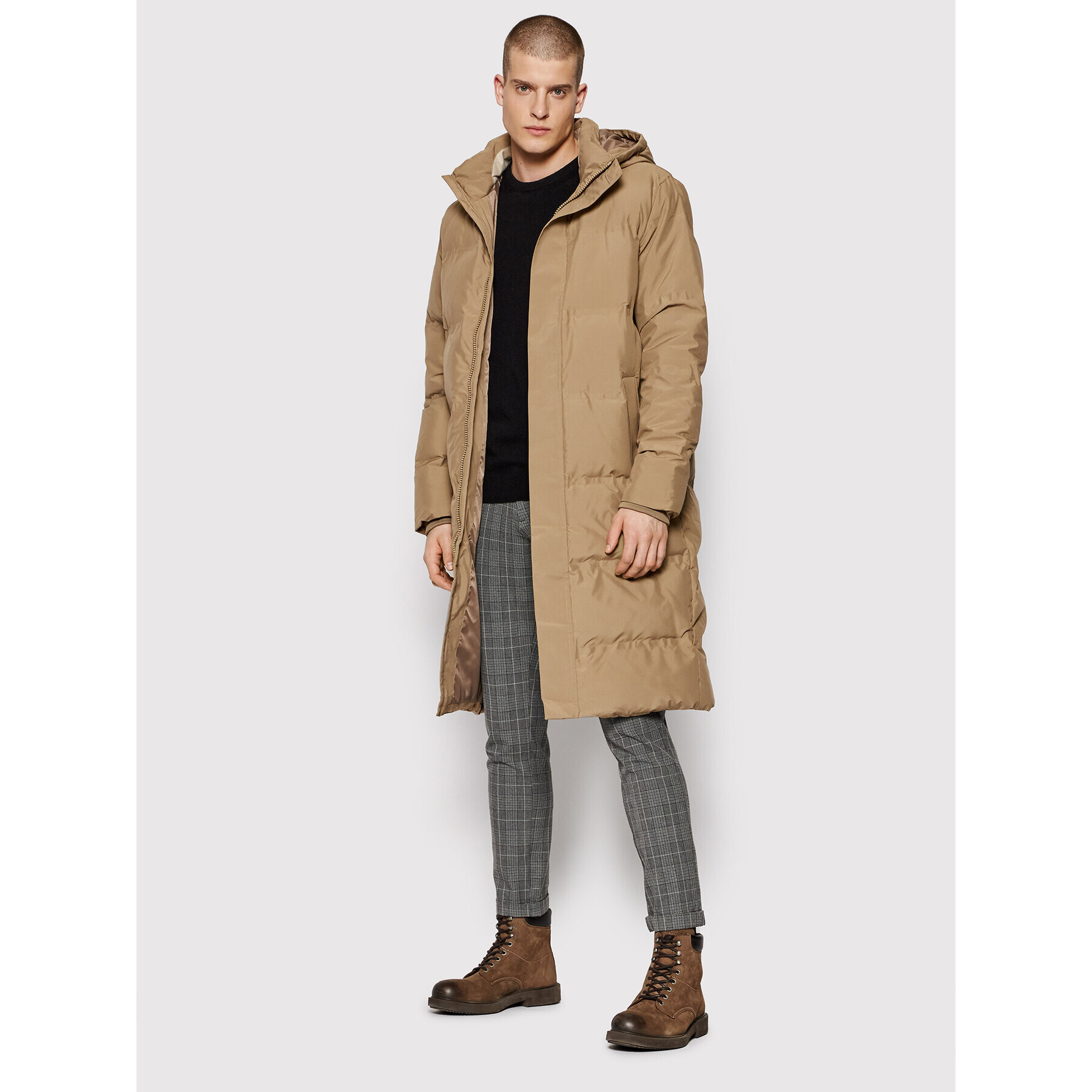 Jack&Jones PREMIUM Geacă din puf Blashade 12199317 Bej Regular Fit - Pled.ro