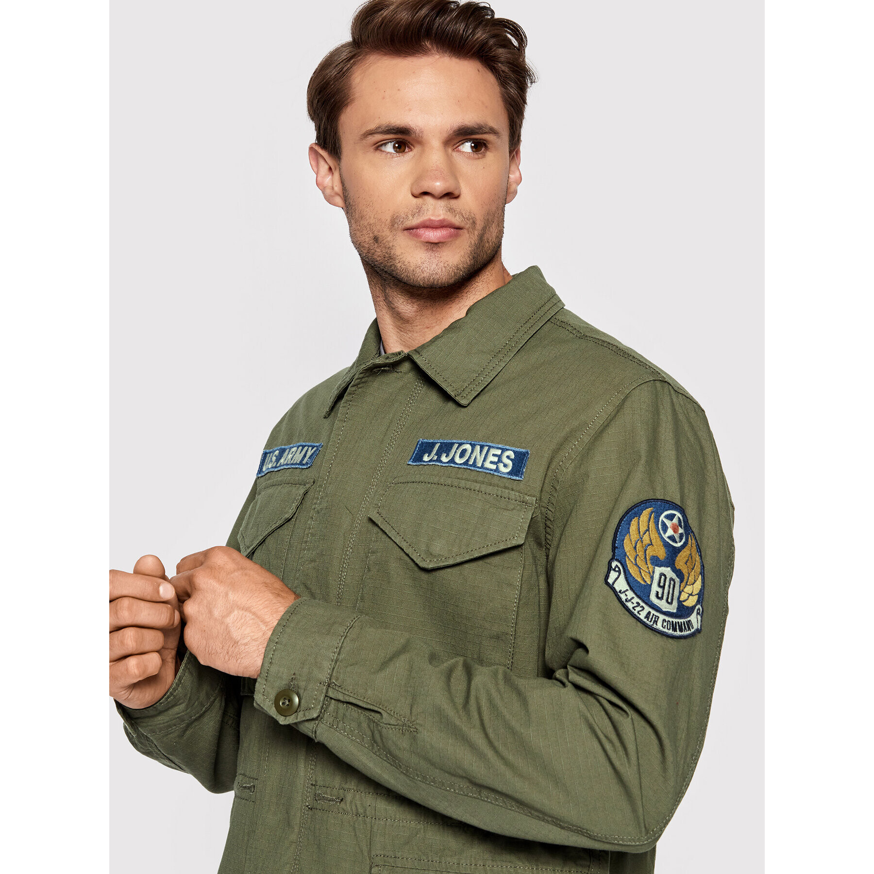 Jack&Jones PREMIUM Geacă Marine 12209871 Verde Regular Fit - Pled.ro