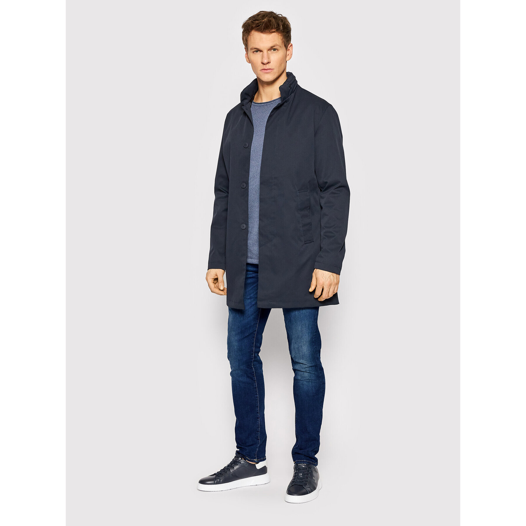 Jack&Jones PREMIUM Geacă Pal 12203188 Bleumarin Regular Fit - Pled.ro