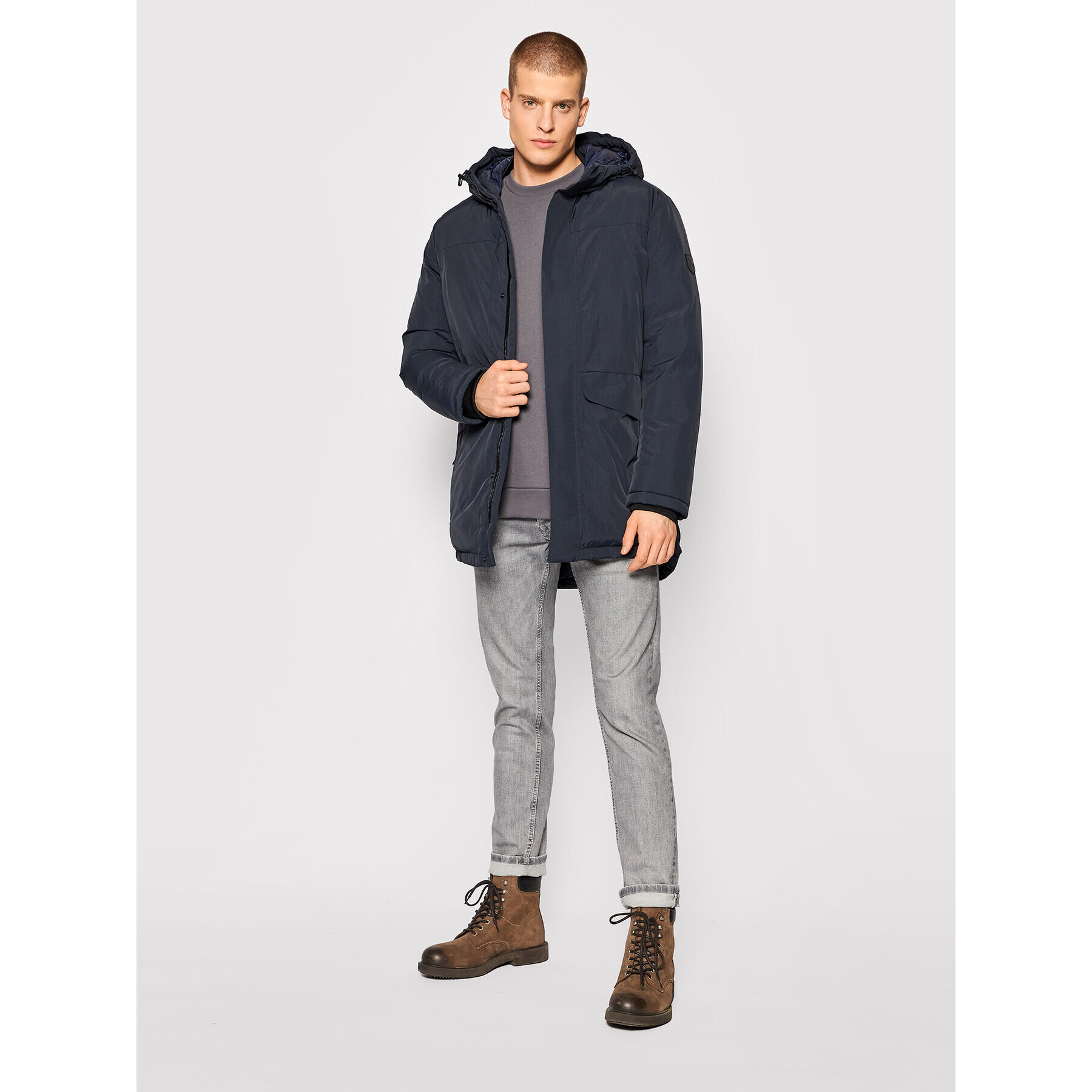 Jack&Jones PREMIUM Hanorac Blaharold 12192814 Bleumarin Regular Fit - Pled.ro