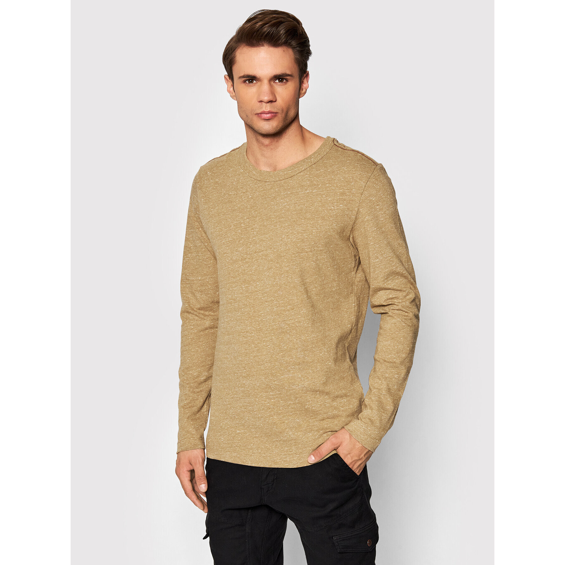 Jack&Jones PREMIUM Longsleeve Blubowery 12199731 Galben Classic Fit - Pled.ro