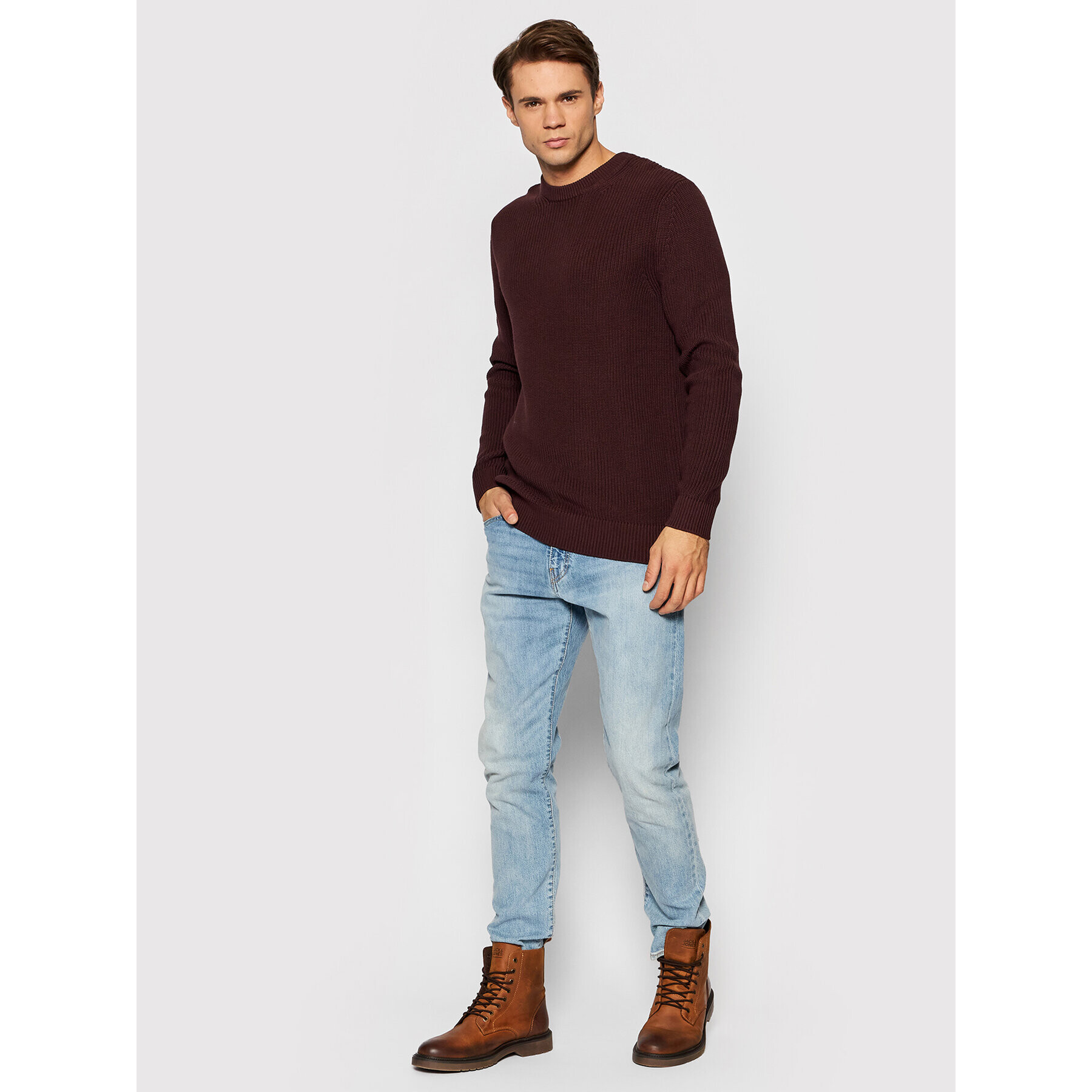 Jack&Jones PREMIUM Pulover Blawell 12193093 Maro Regular Fit - Pled.ro